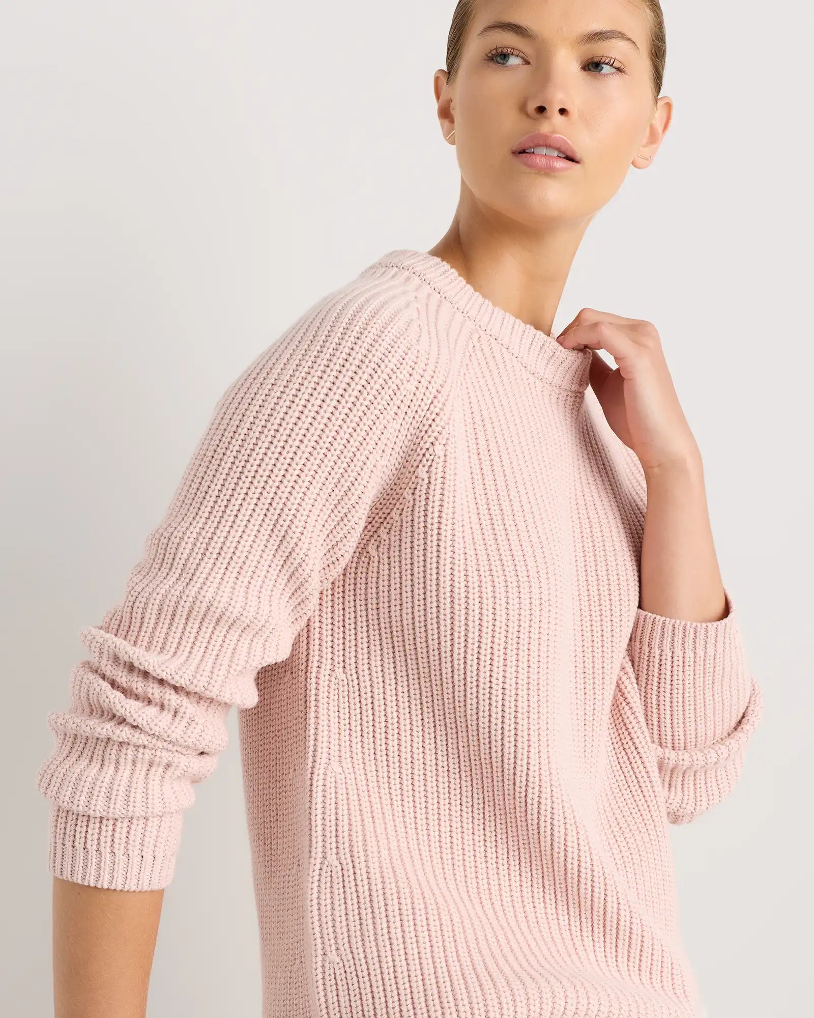 100% Organic Cotton Fisherman Crew Sweater