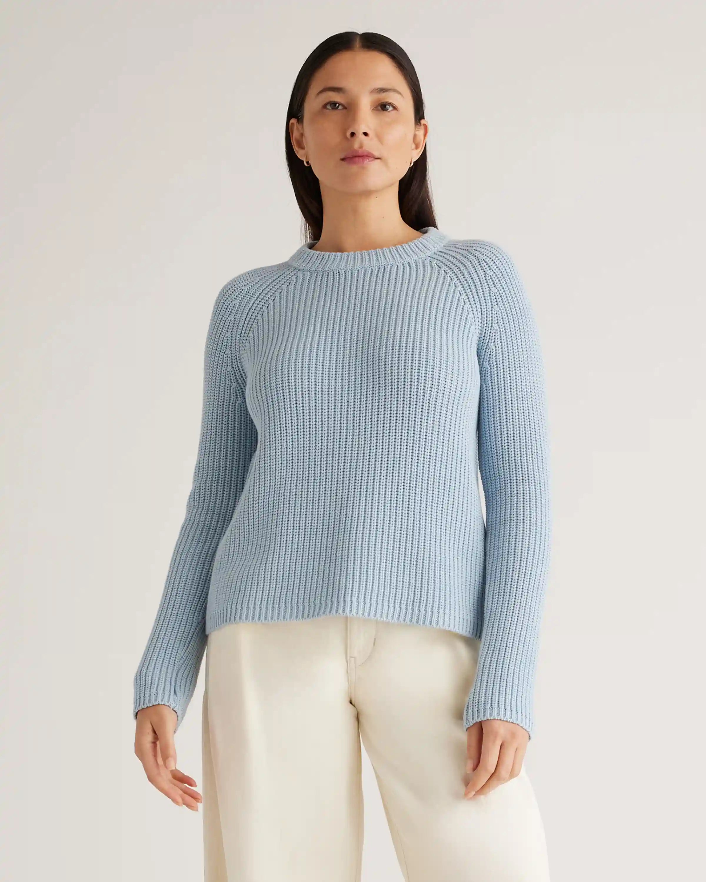 100% Organic Cotton Fisherman Crew Sweater