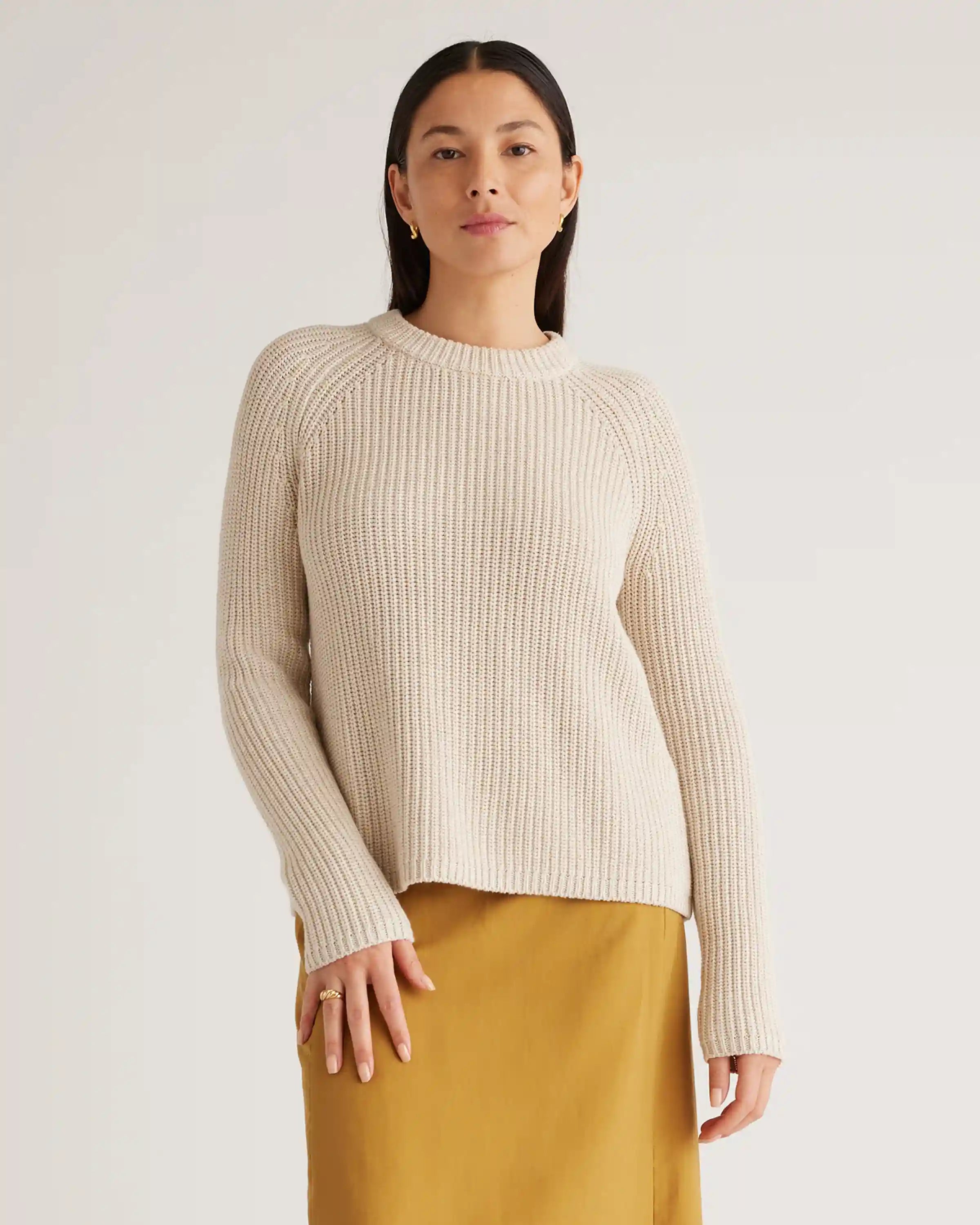 100% Organic Cotton Fisherman Crew Sweater