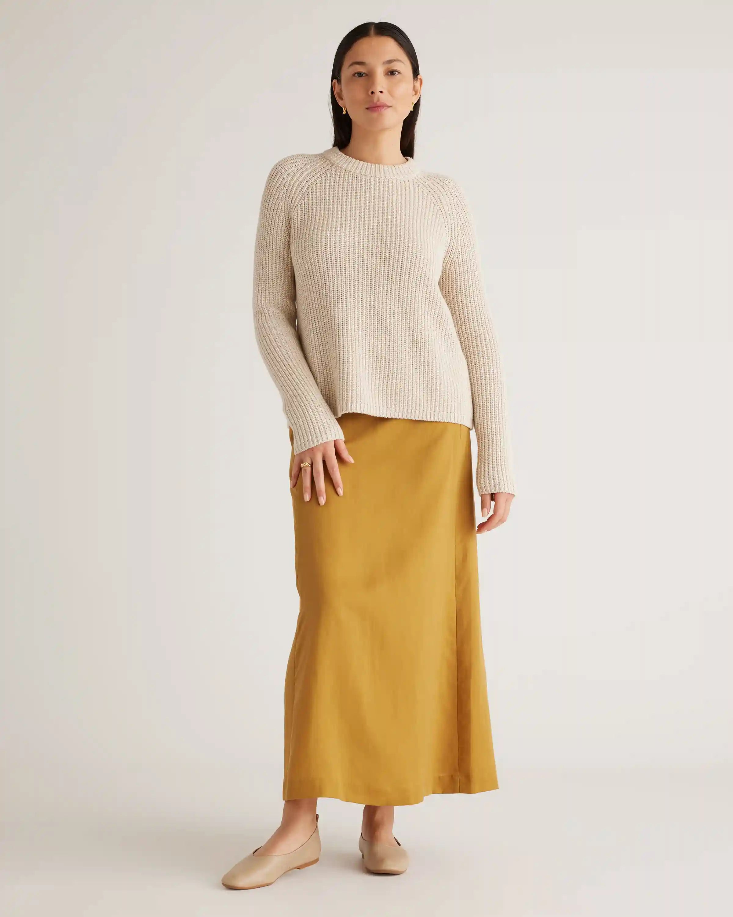 100% Organic Cotton Fisherman Crew Sweater