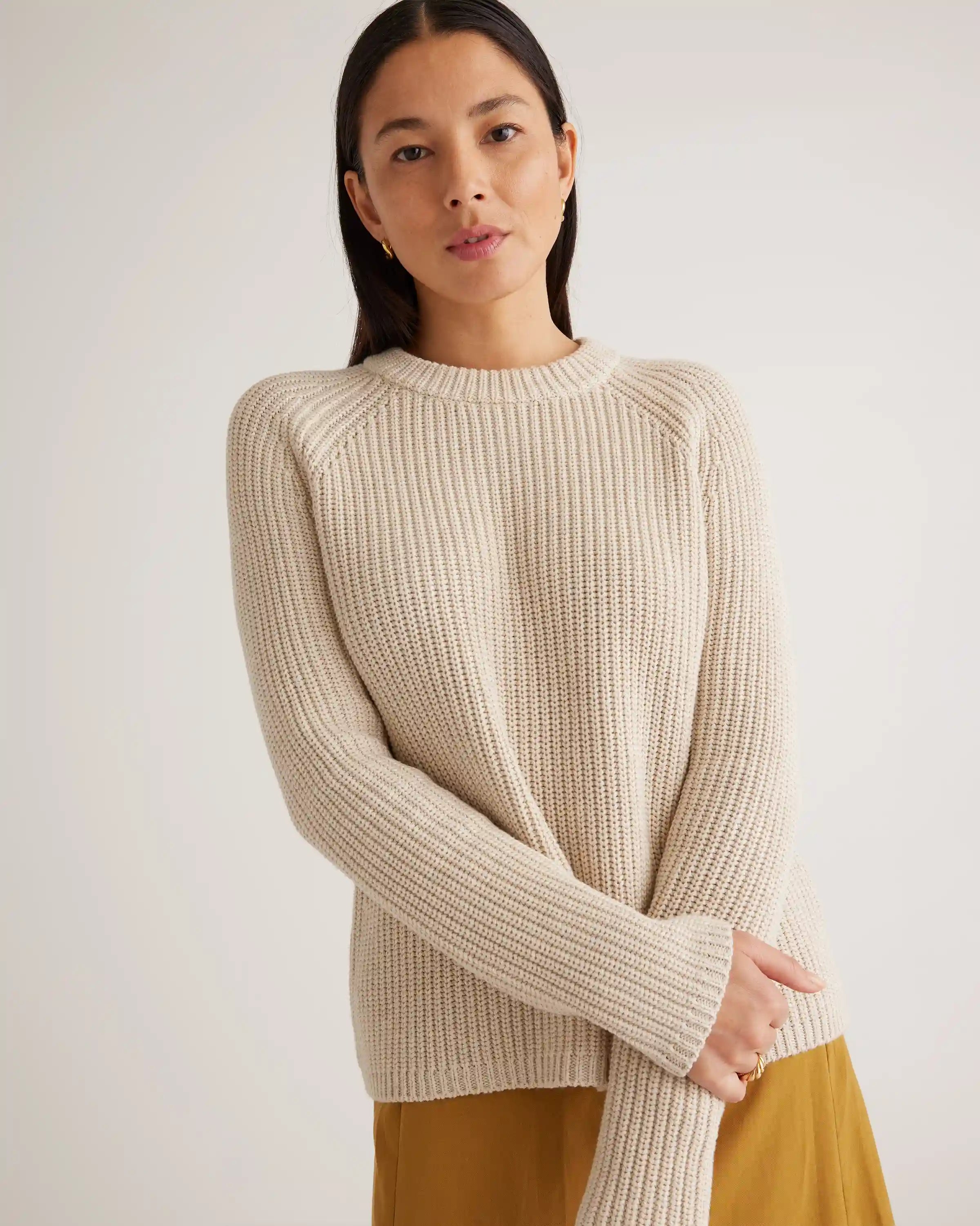 100% Organic Cotton Fisherman Crew Sweater