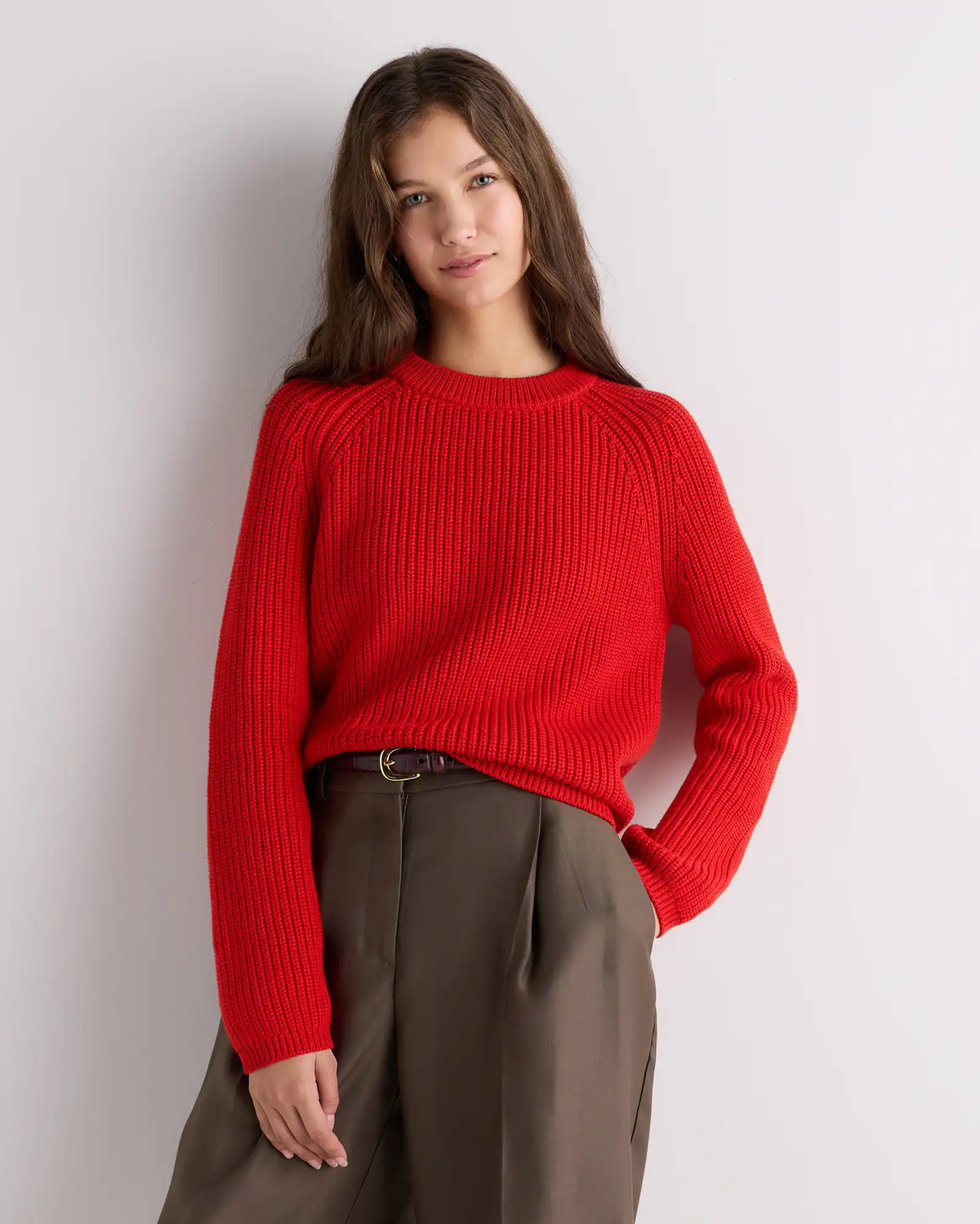 100% Organic Cotton Fisherman Crew Sweater