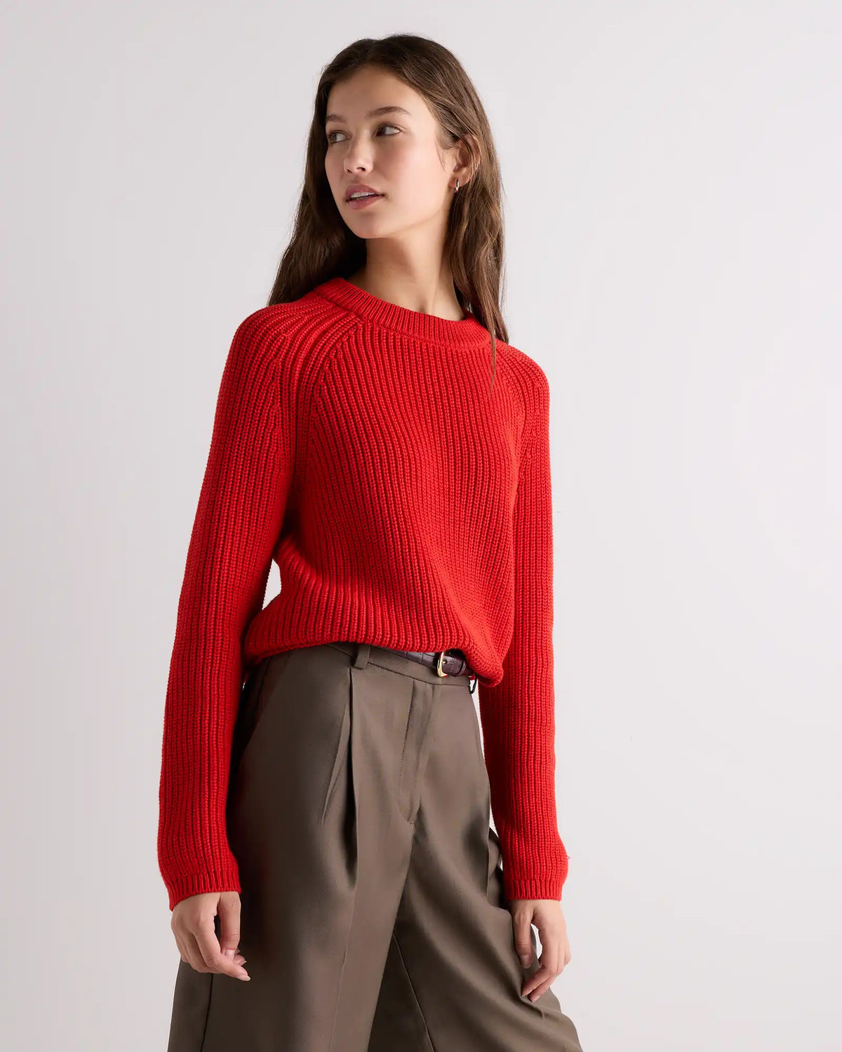 100% Organic Cotton Fisherman Crew Sweater