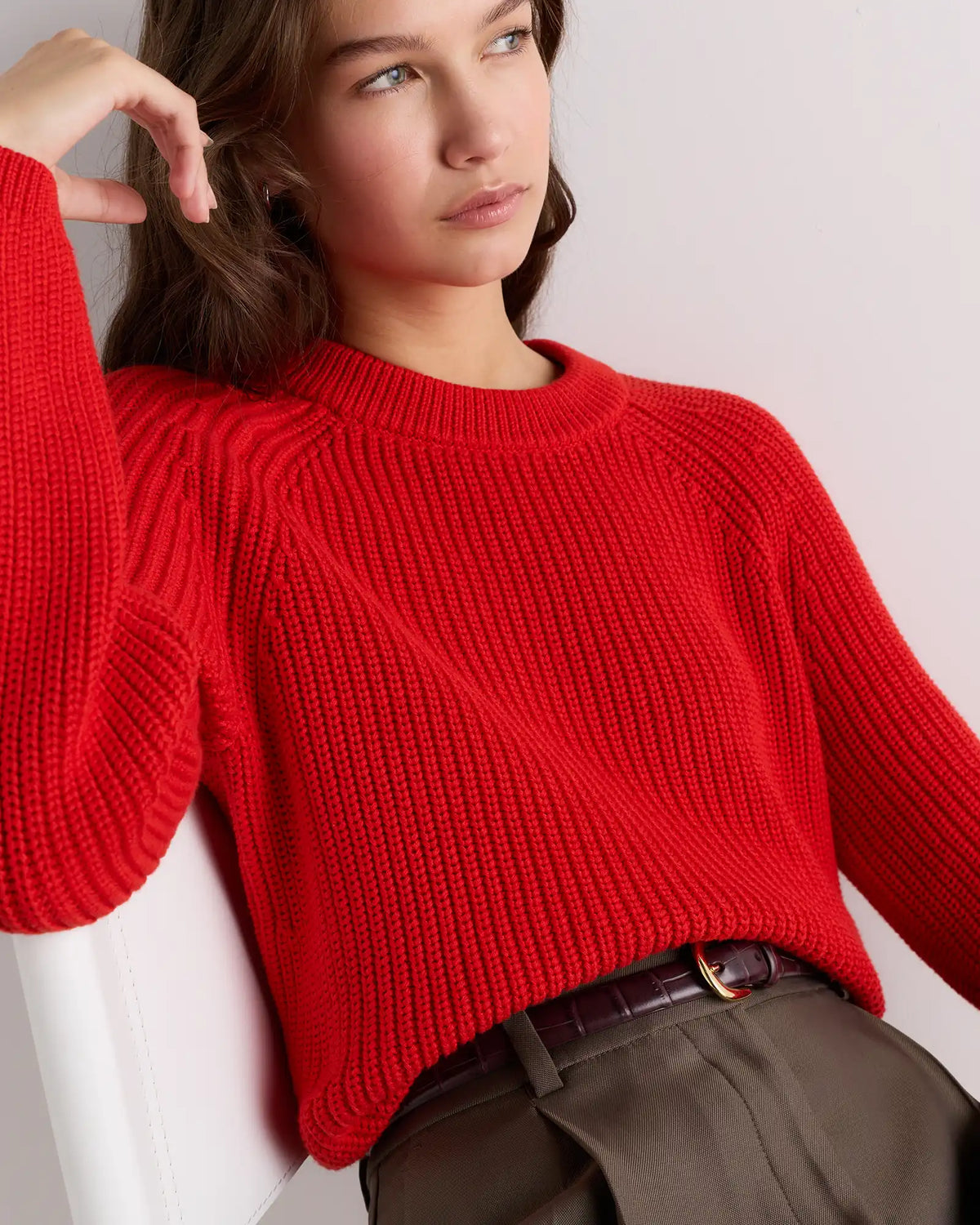 100% Organic Cotton Fisherman Crew Sweater