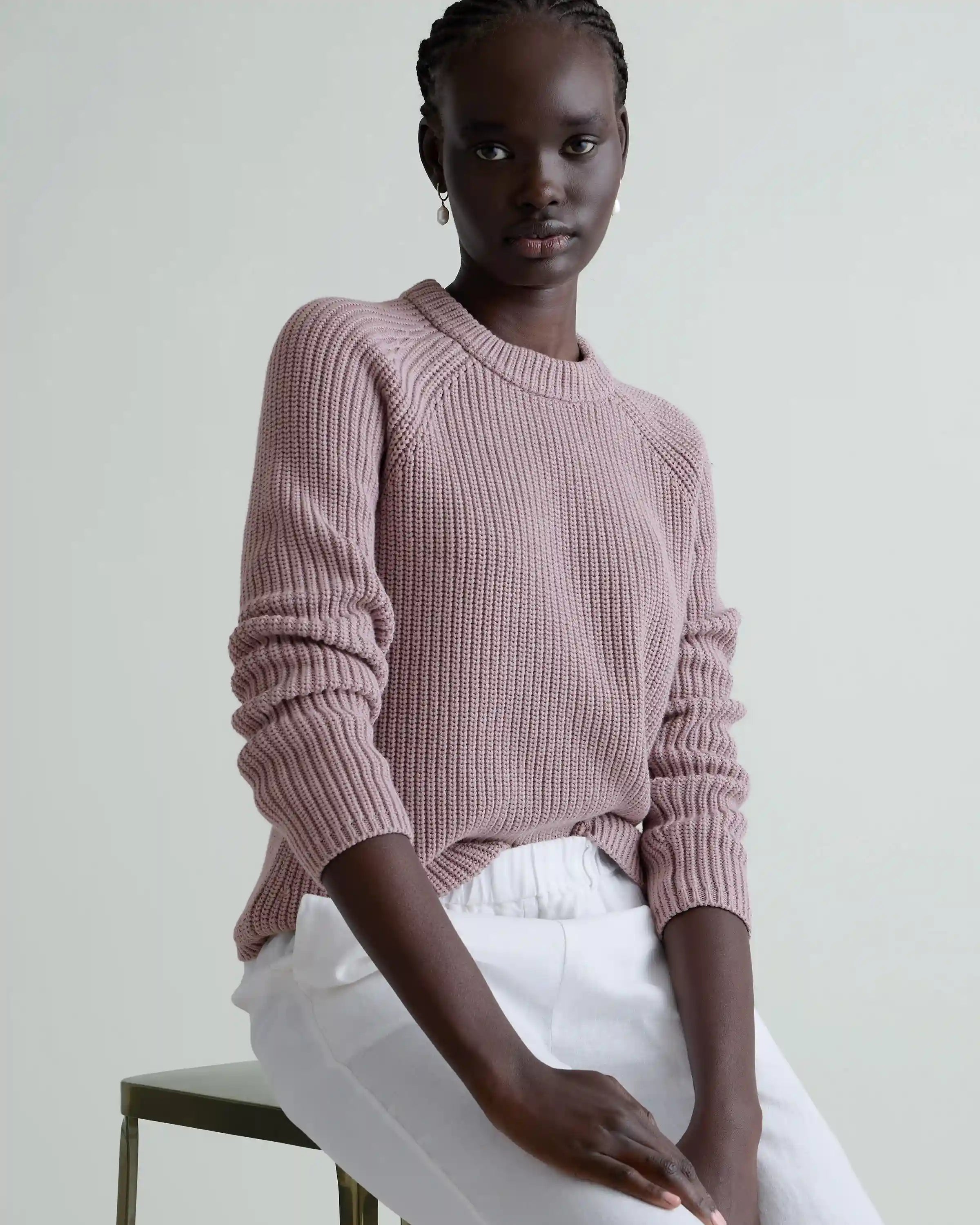 100% Organic Cotton Fisherman Crew Sweater