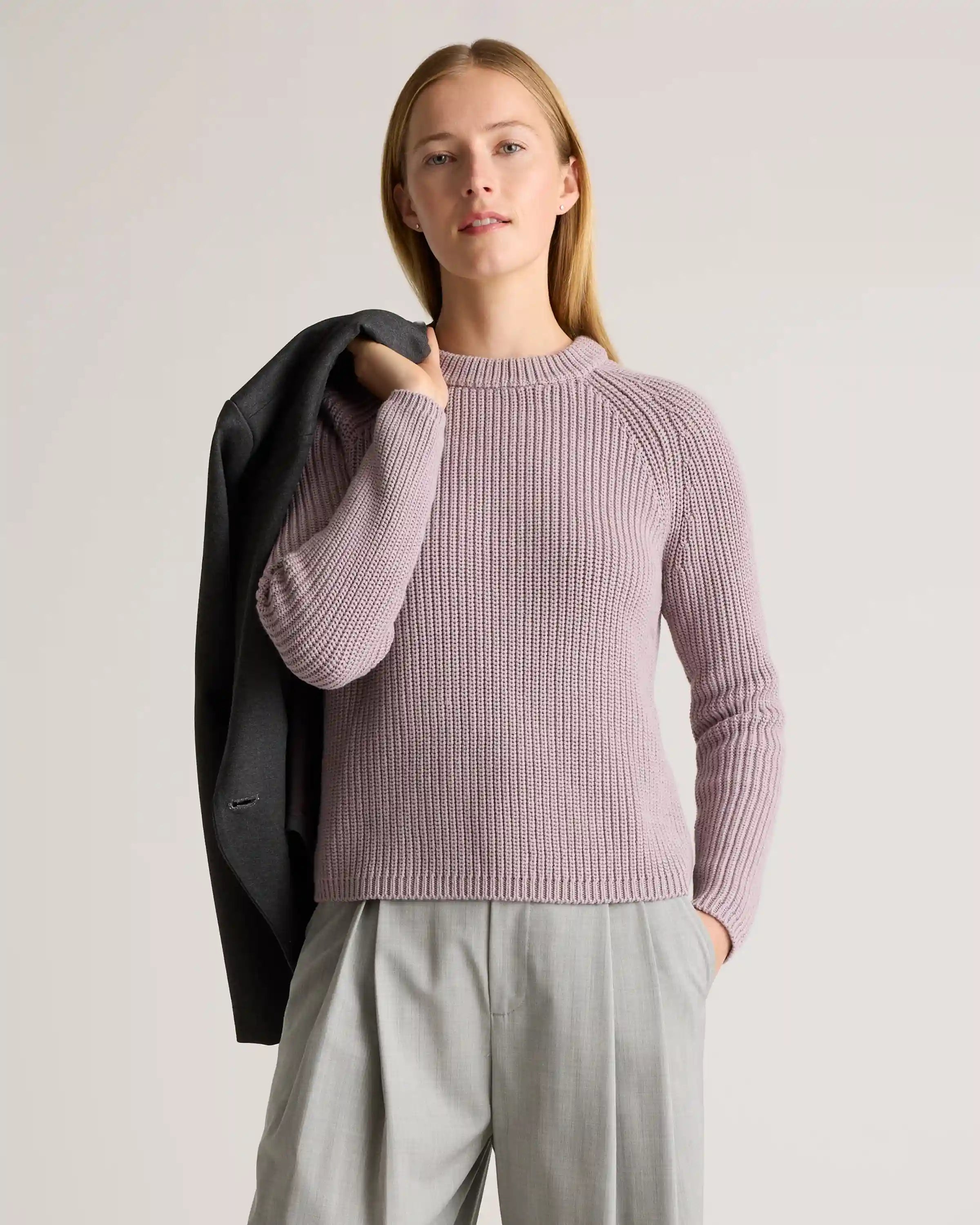 100% Organic Cotton Fisherman Crew Sweater