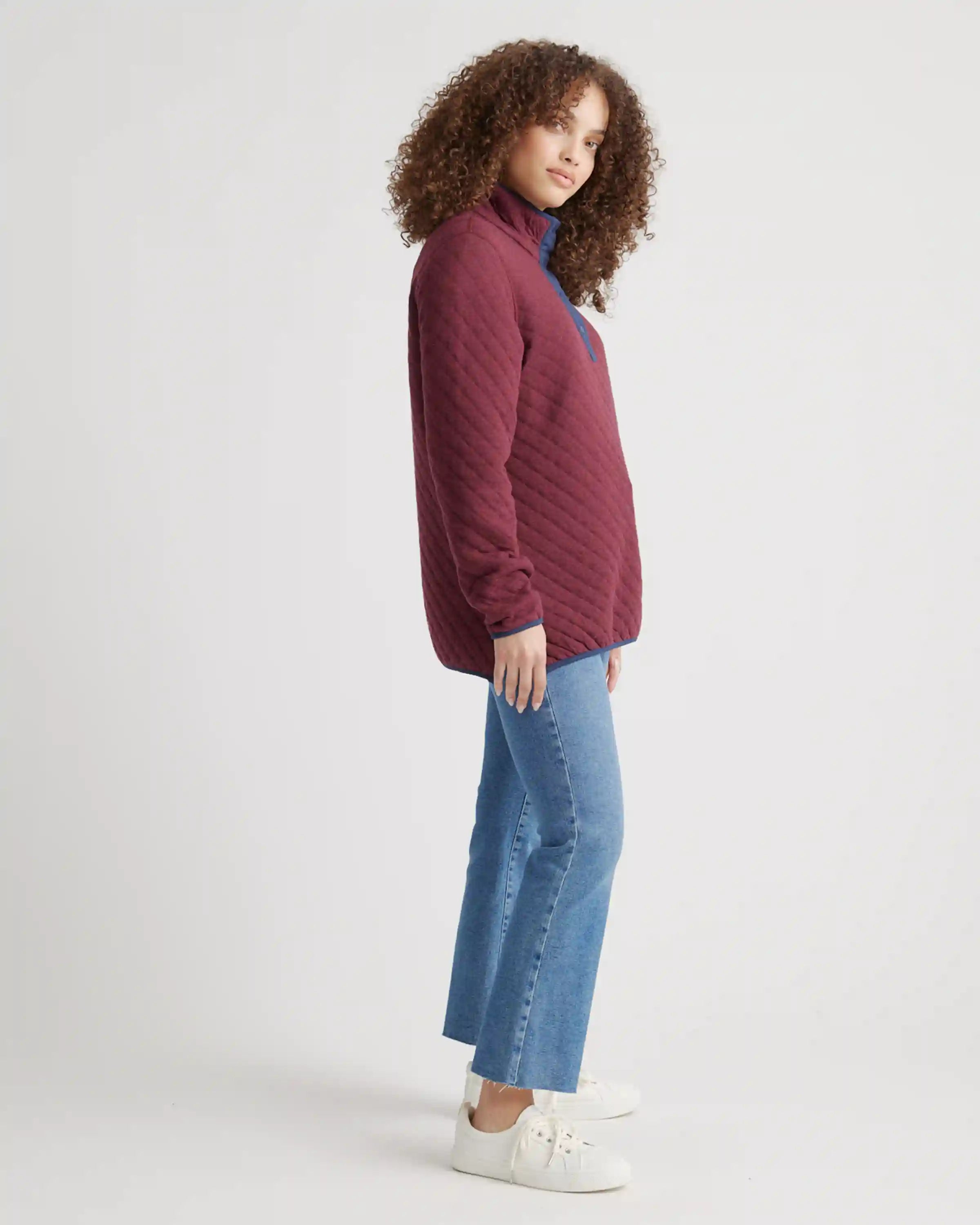 Reversible Quilted Pullover