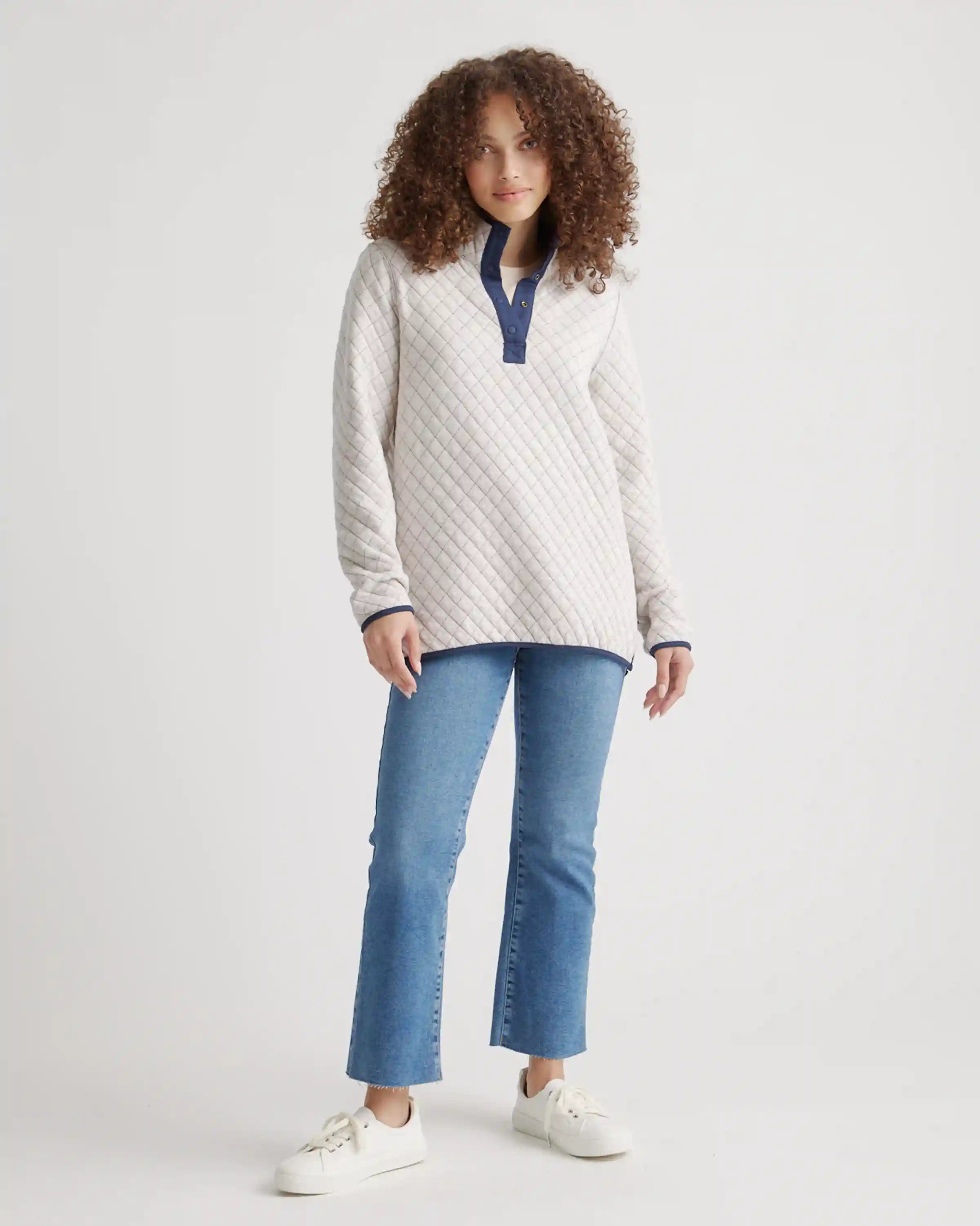 Reversible Quilted Pullover