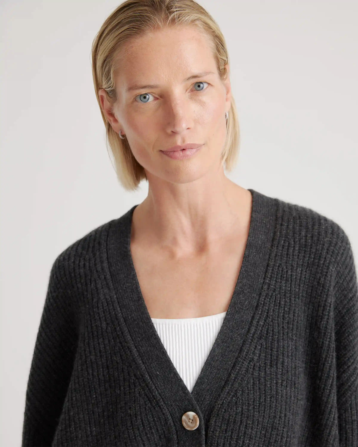 Mongolian Spring Cashmere Oversized Boyfriend Cardigan Sweater