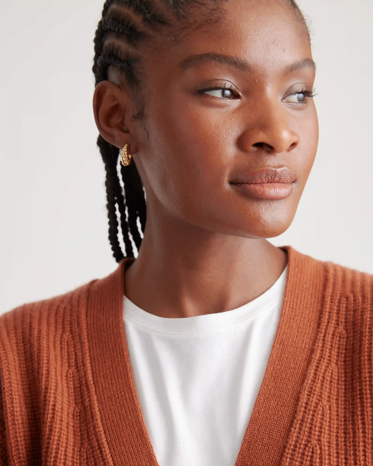 Mongolian Cashmere Oversized Boyfriend Cardigan Sweater