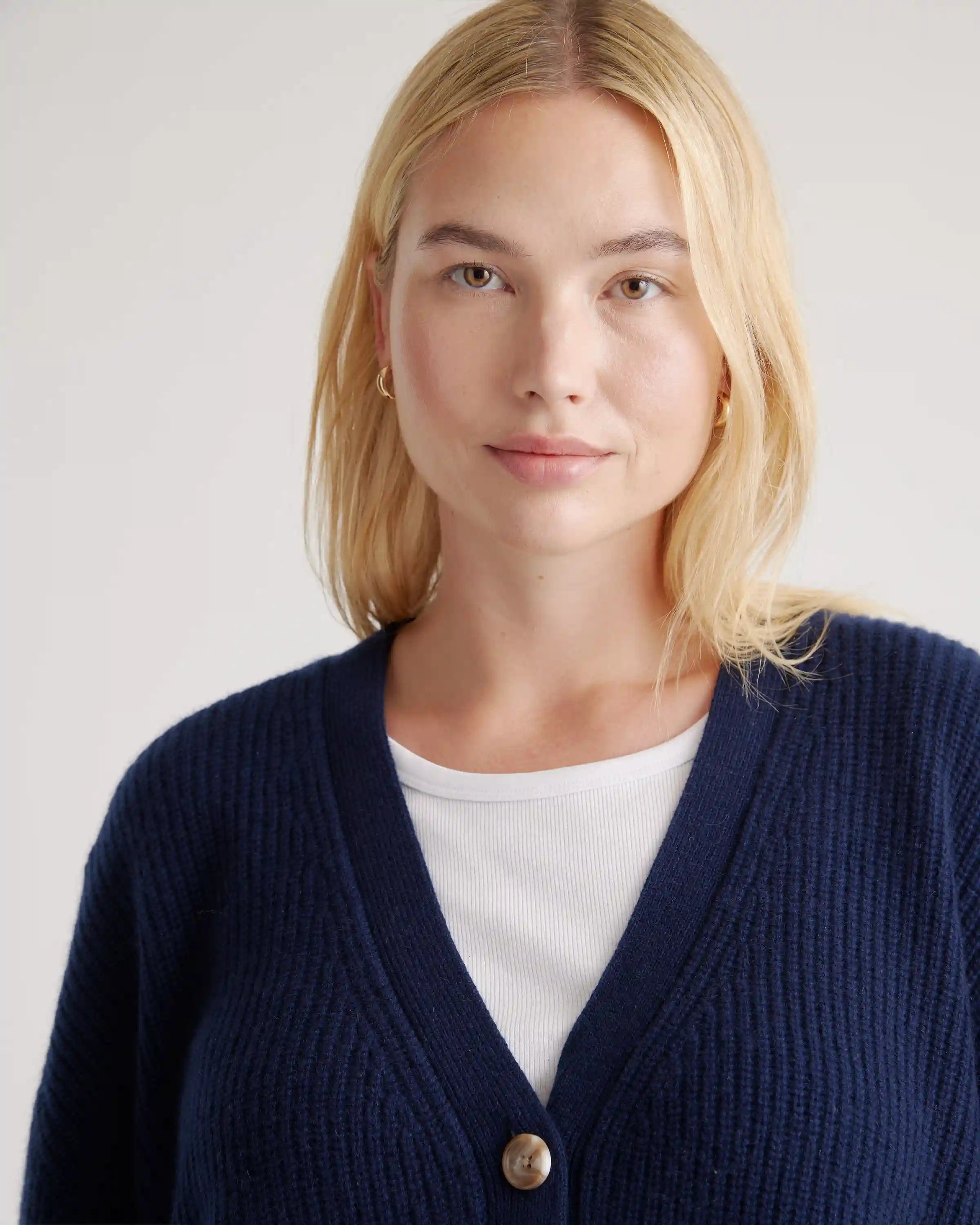 Mongolian Cashmere Oversized Boyfriend Cardigan Sweater