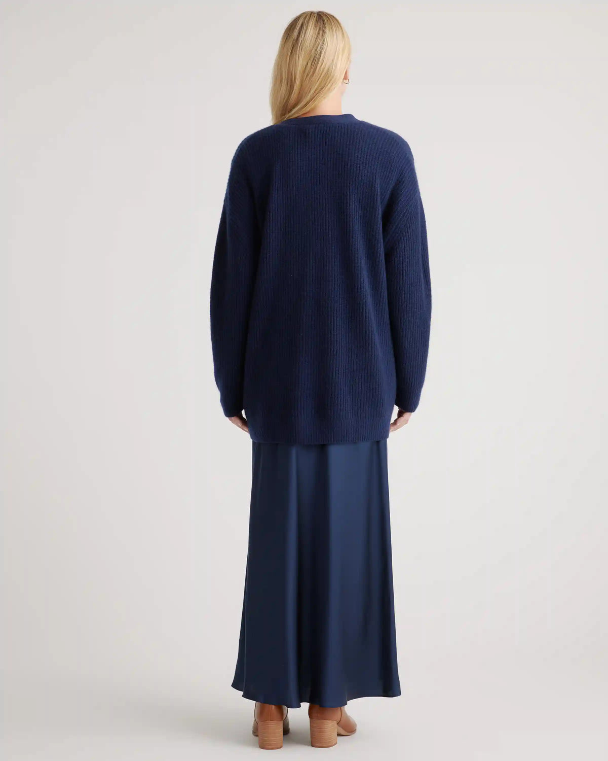 Mongolian Spring Cashmere Oversized Boyfriend Cardigan Sweater