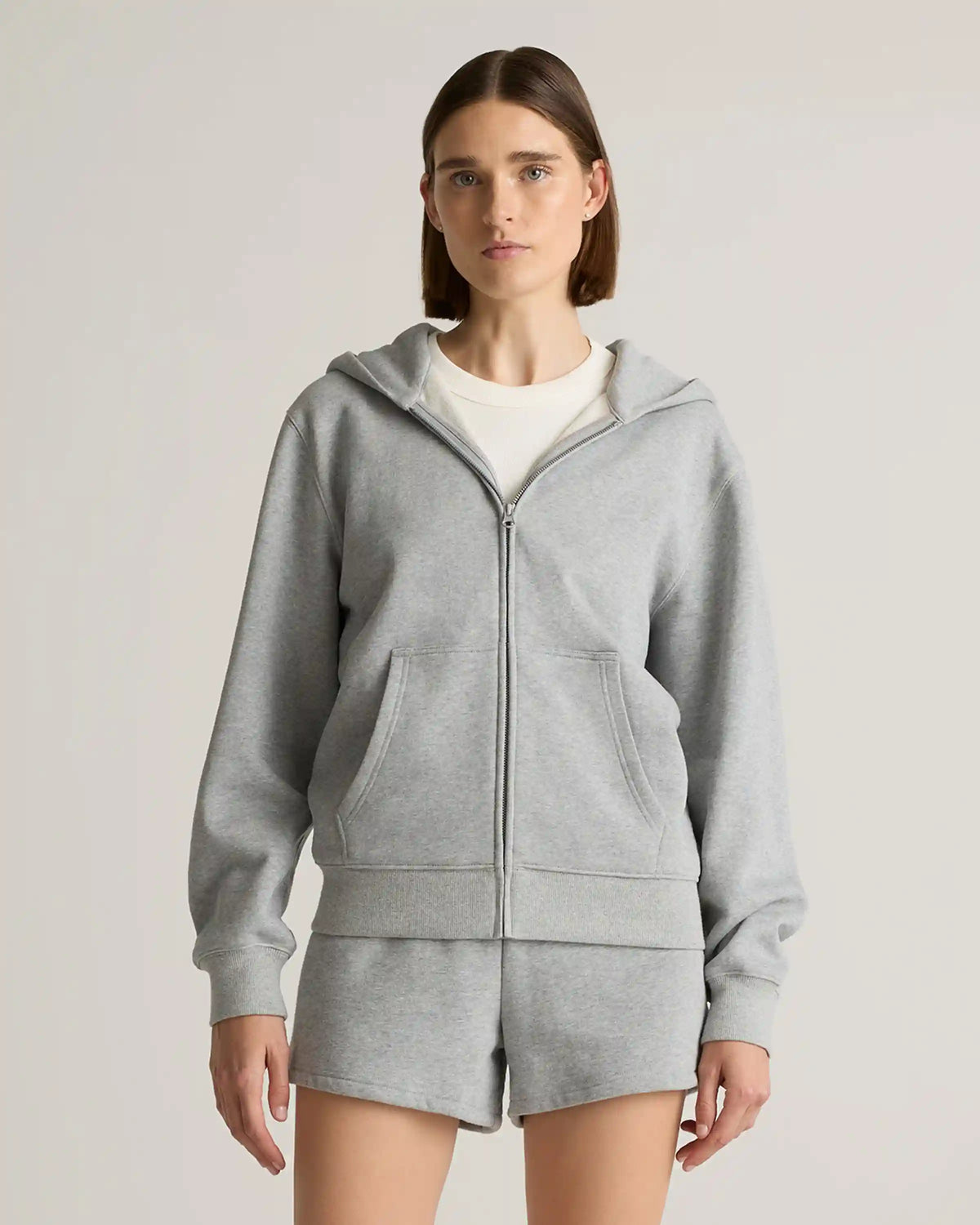 Organic Heavyweight Fleece Full Zip Hoodie