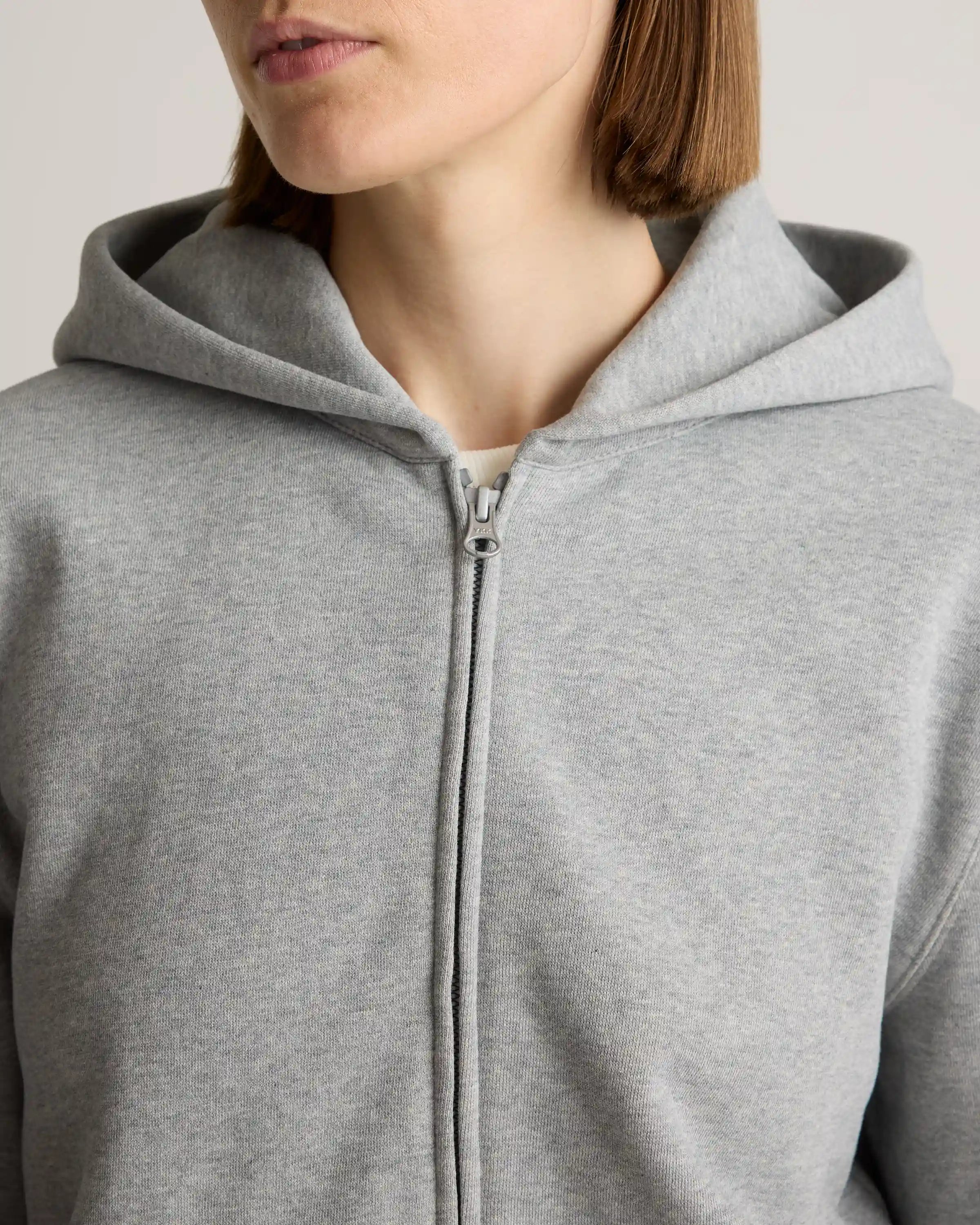 Organic Heavyweight Fleece Full Zip Hoodie