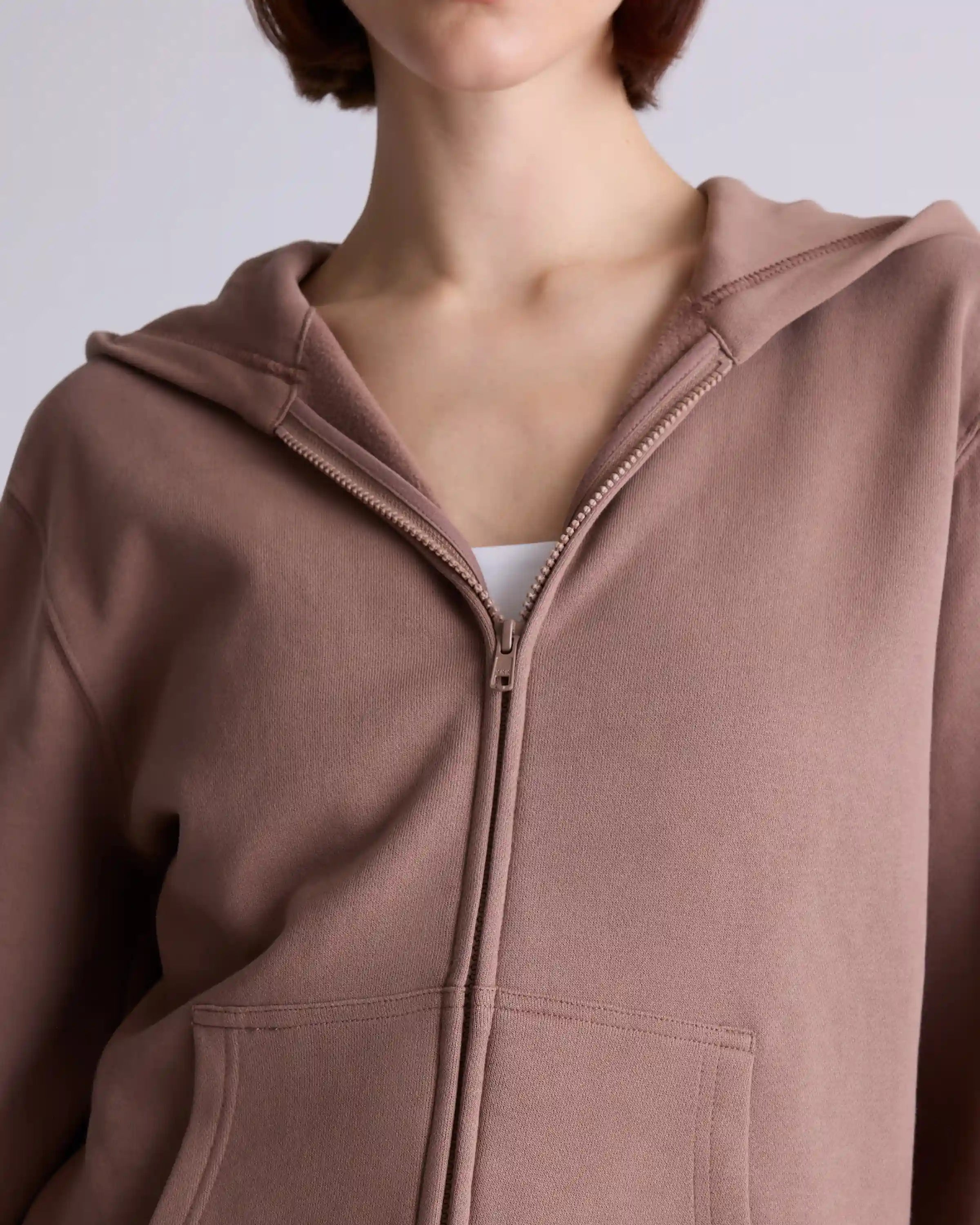 Organic Heavyweight Fleece Full Zip Hoodie