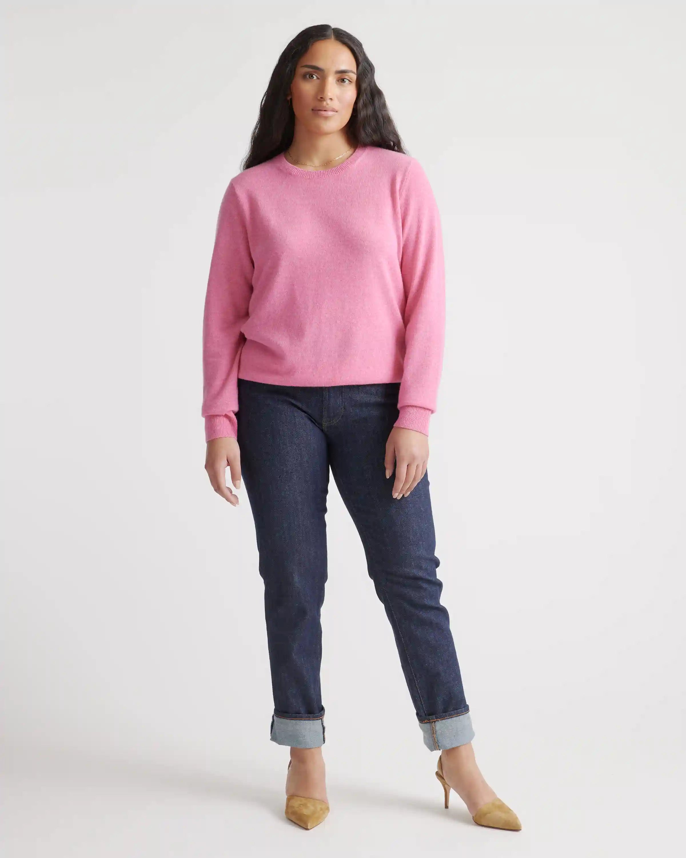 Mongolian Spring Cashmere Crewneck Sweater