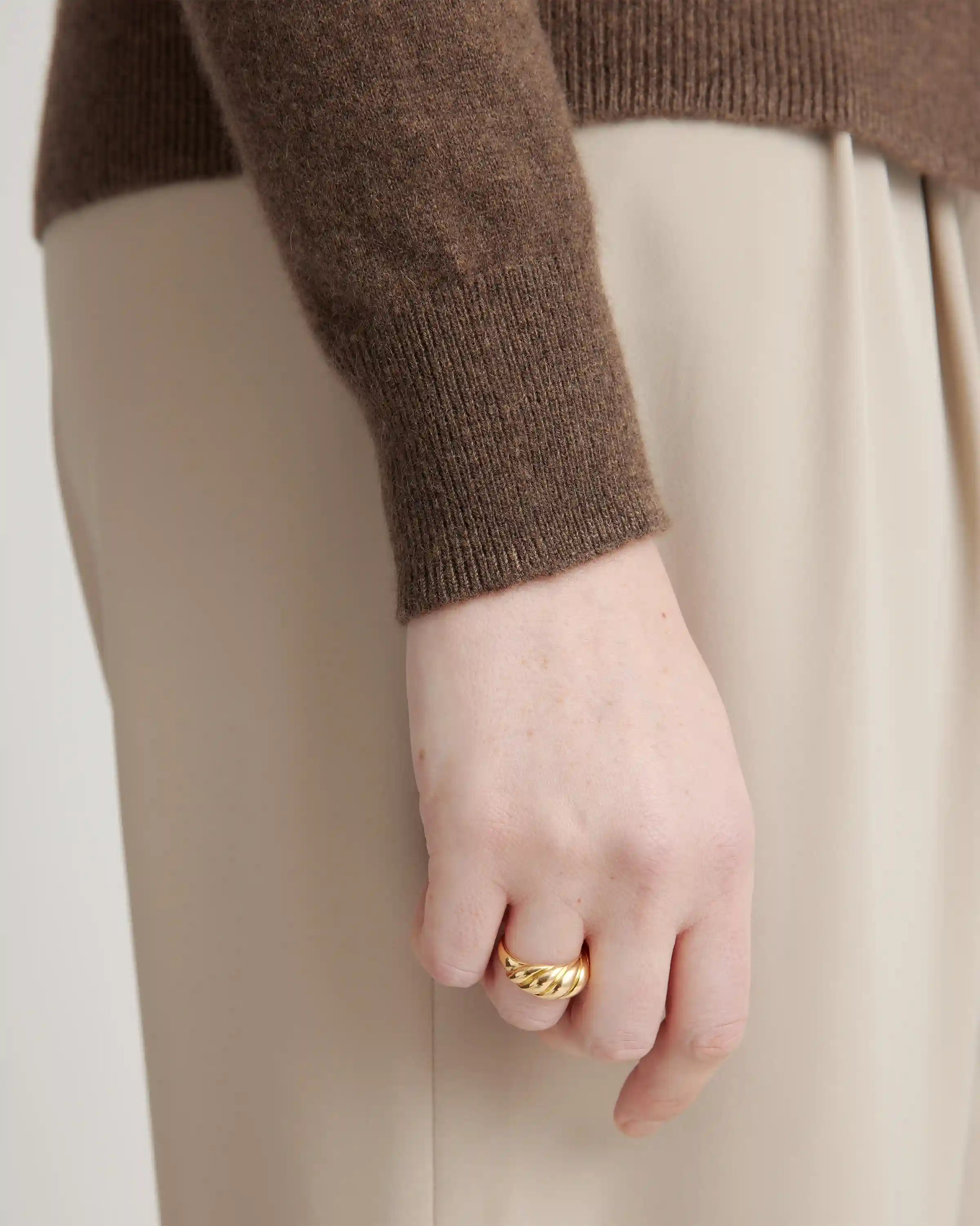 Mongolian Spring Cashmere Crewneck Sweater