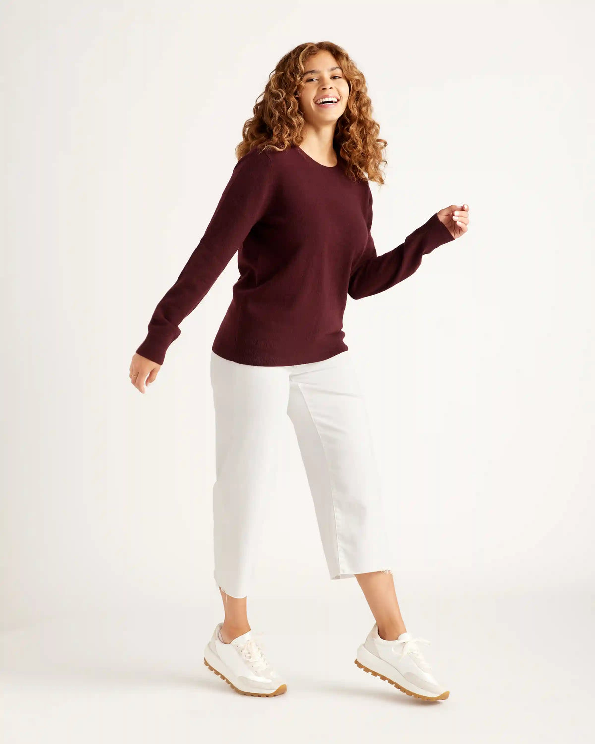 Mongolian Spring Cashmere Crewneck Sweater