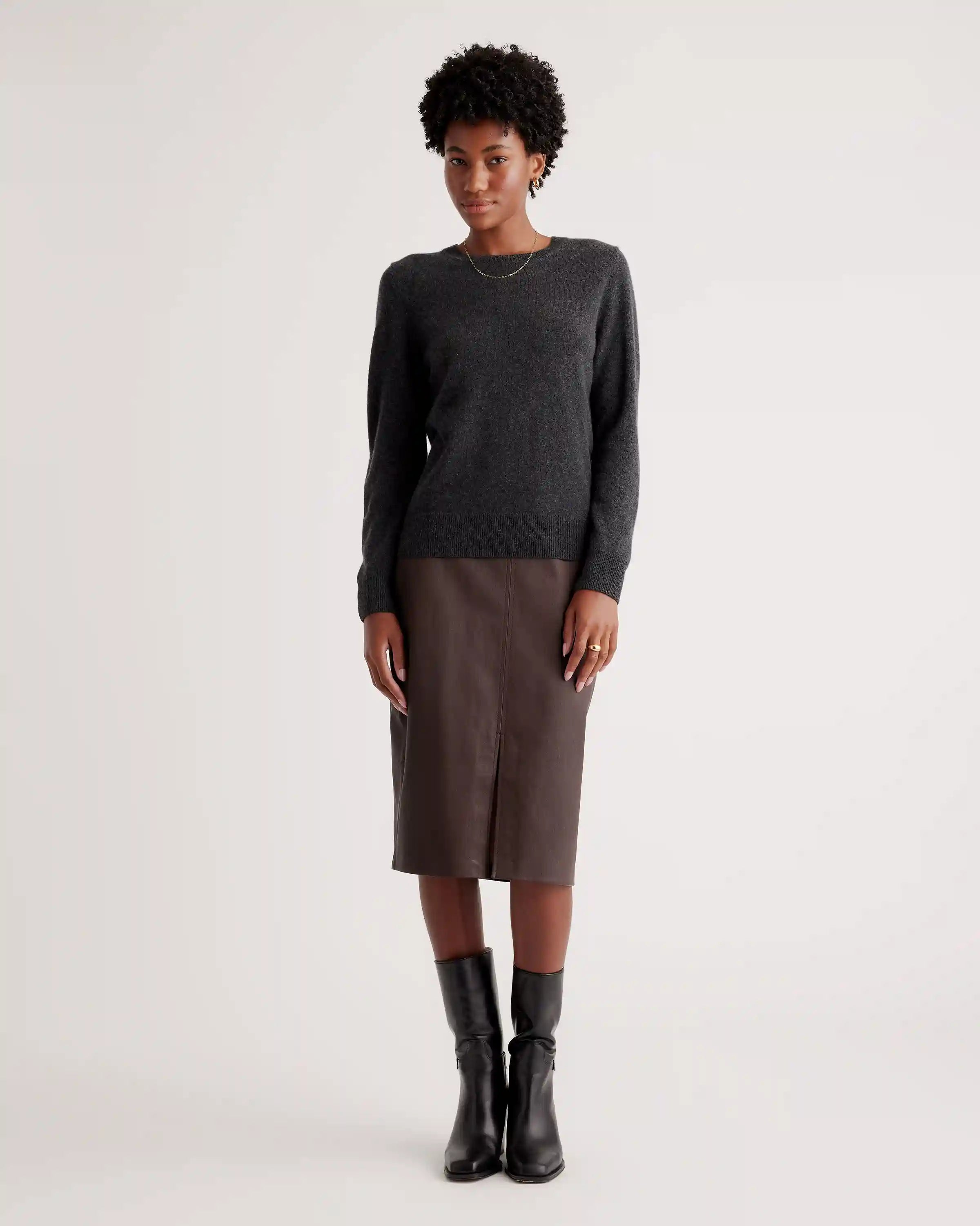 Mongolian Spring Cashmere Crewneck Sweater