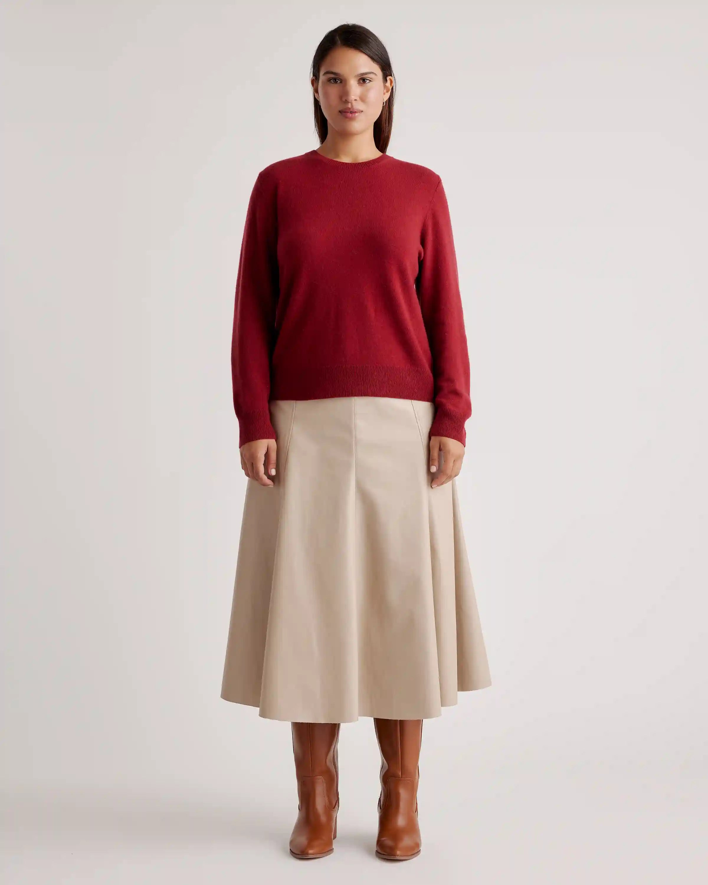 Mongolian Spring Cashmere Crewneck Sweater