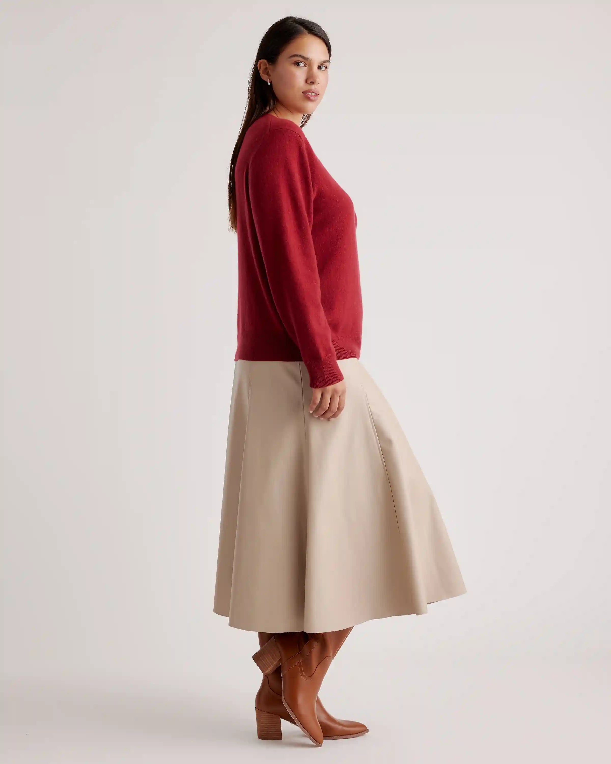 Mongolian Spring Cashmere Crewneck Sweater