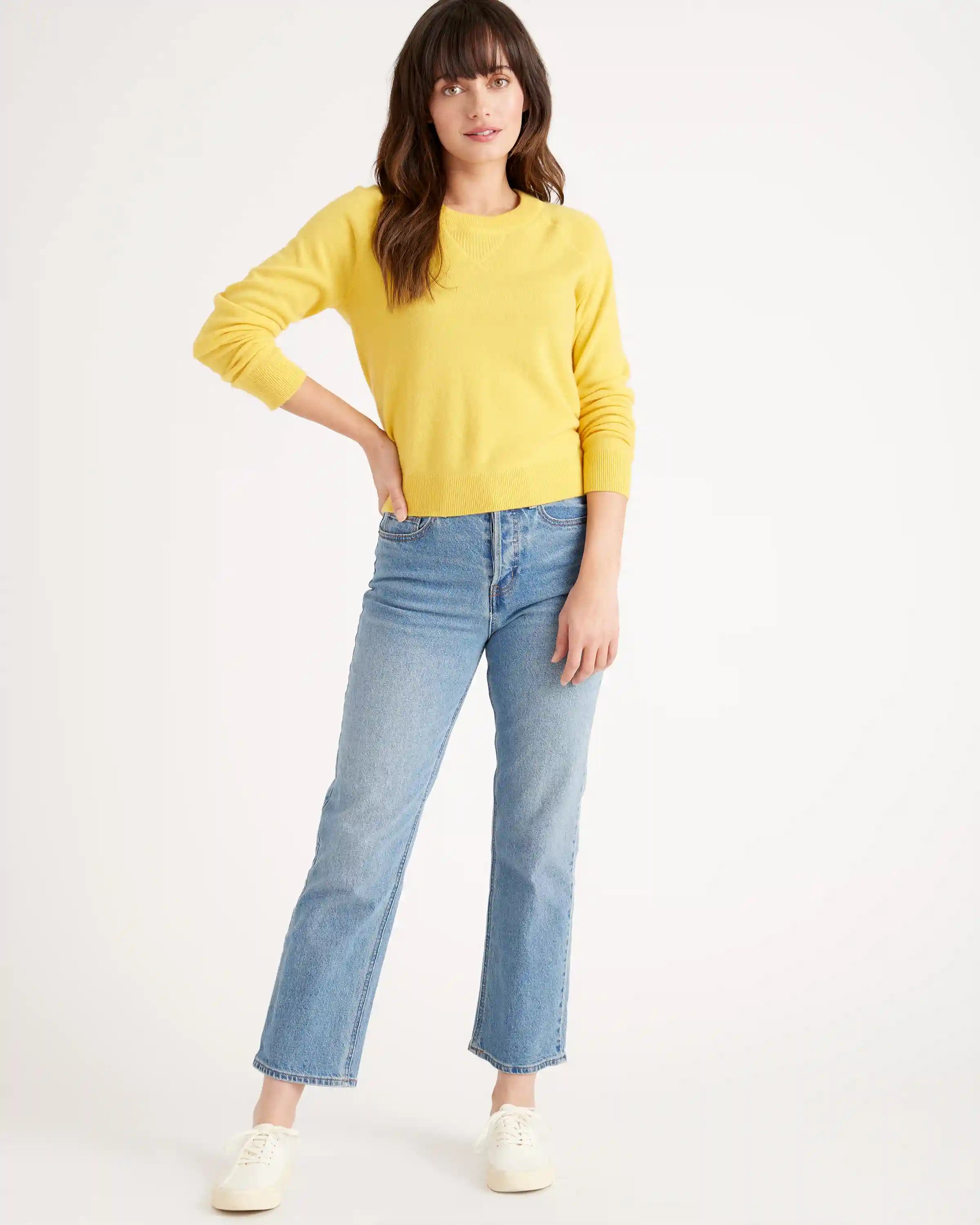 Mongolian Shrunken Cashmere Sweatshirt