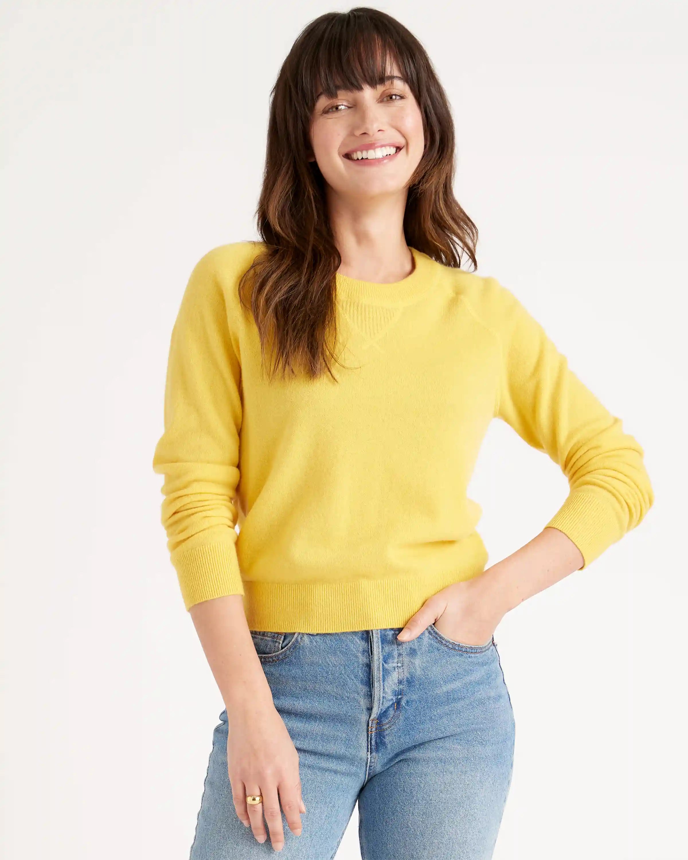 Mongolian Shrunken Cashmere Sweatshirt