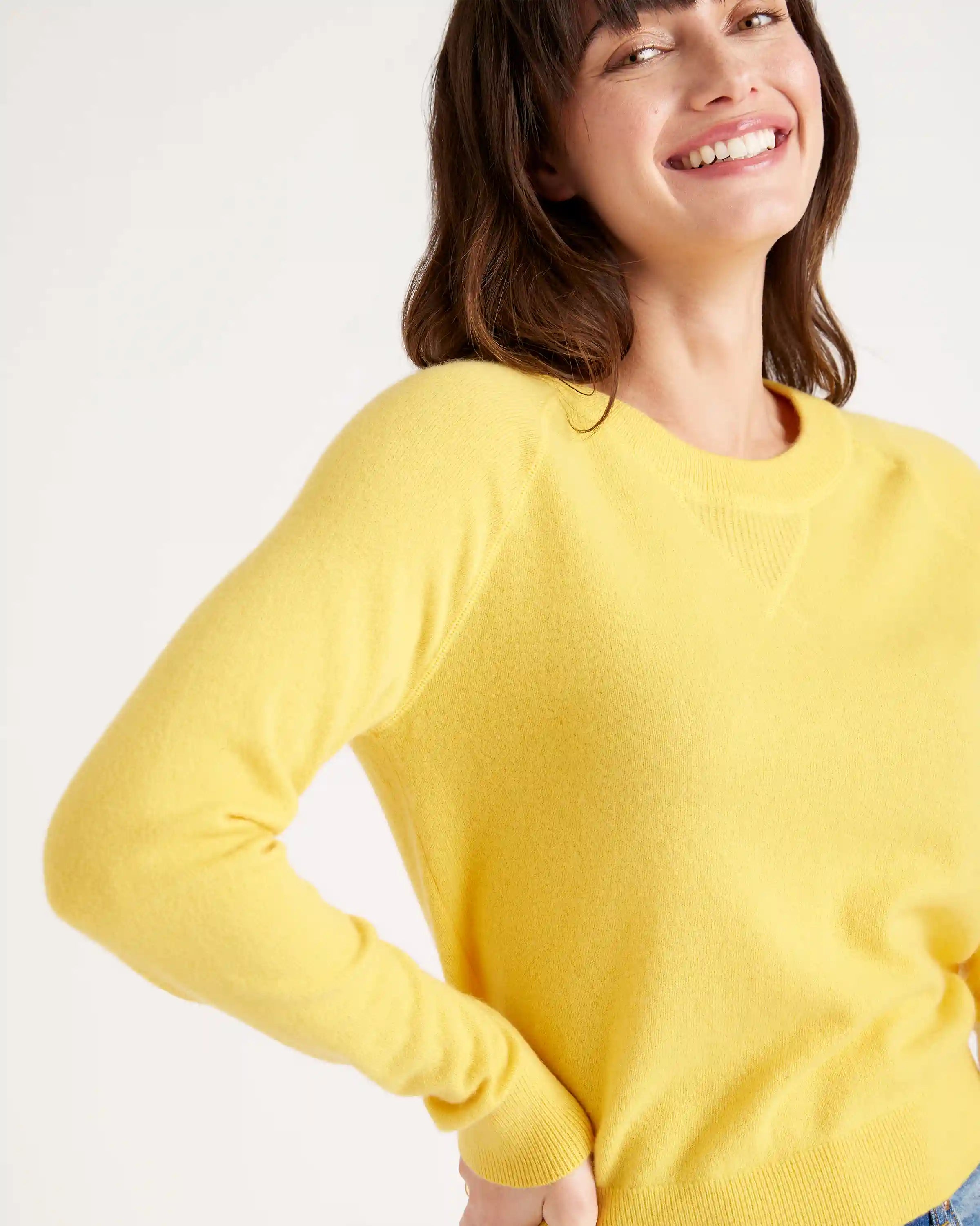 Mongolian Shrunken Cashmere Sweatshirt