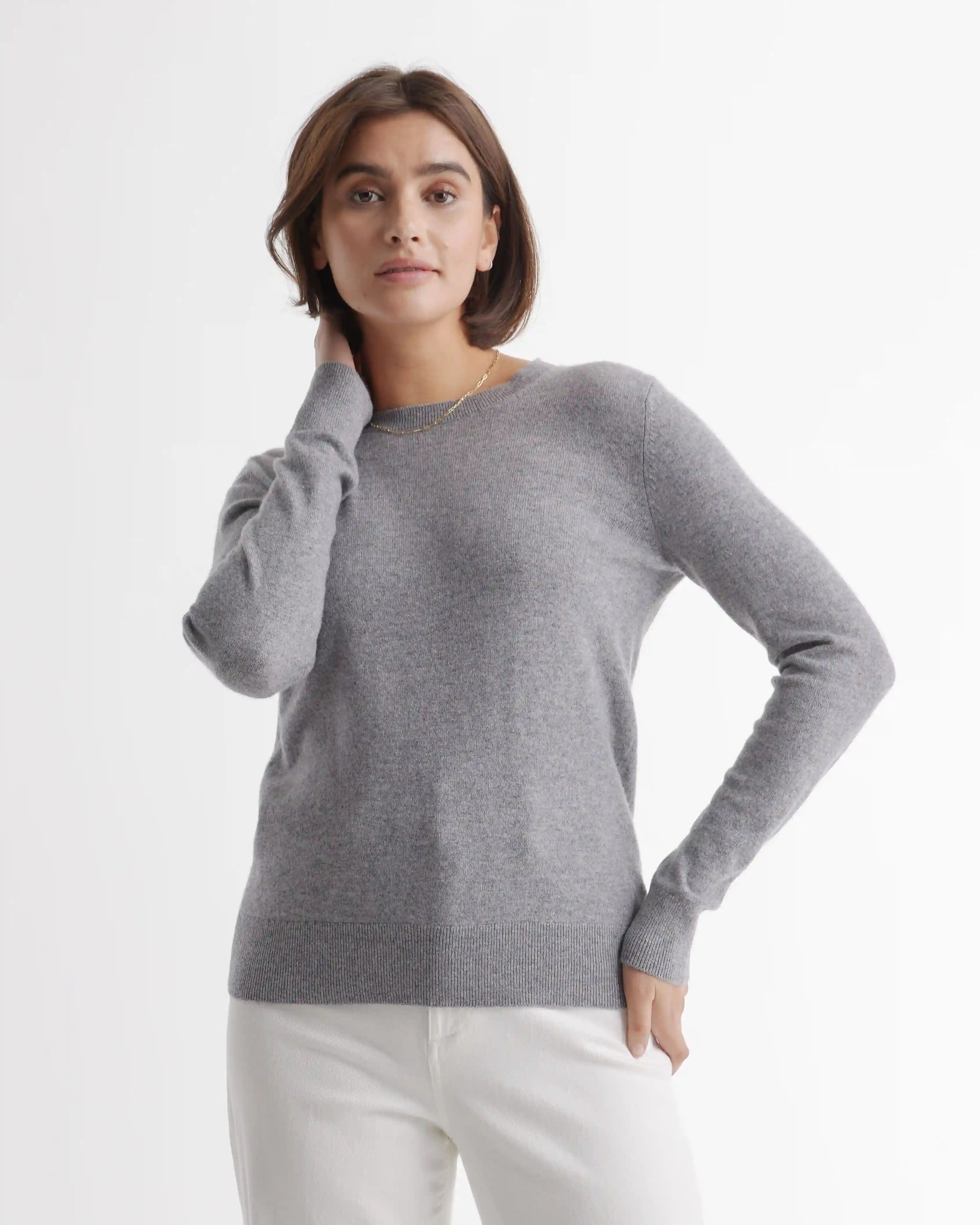 Mongolian Spring Cashmere Crewneck Sweater