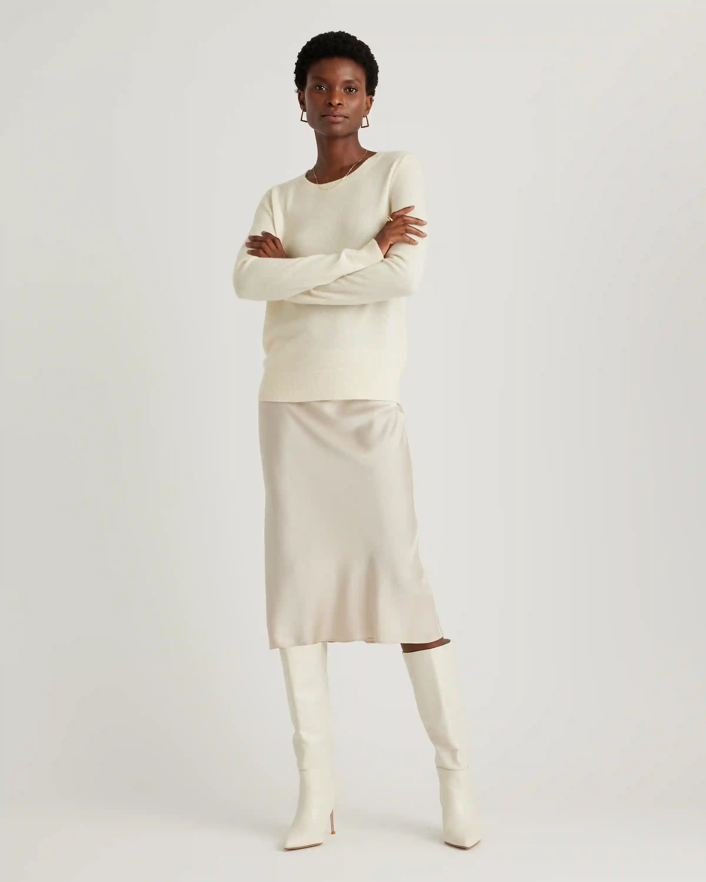 Mongolian Spring Cashmere Crewneck Sweater