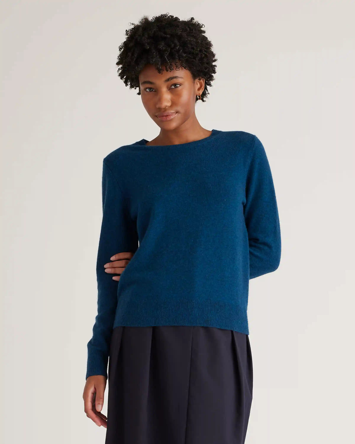 Mongolian Spring Cashmere Crewneck Sweater
