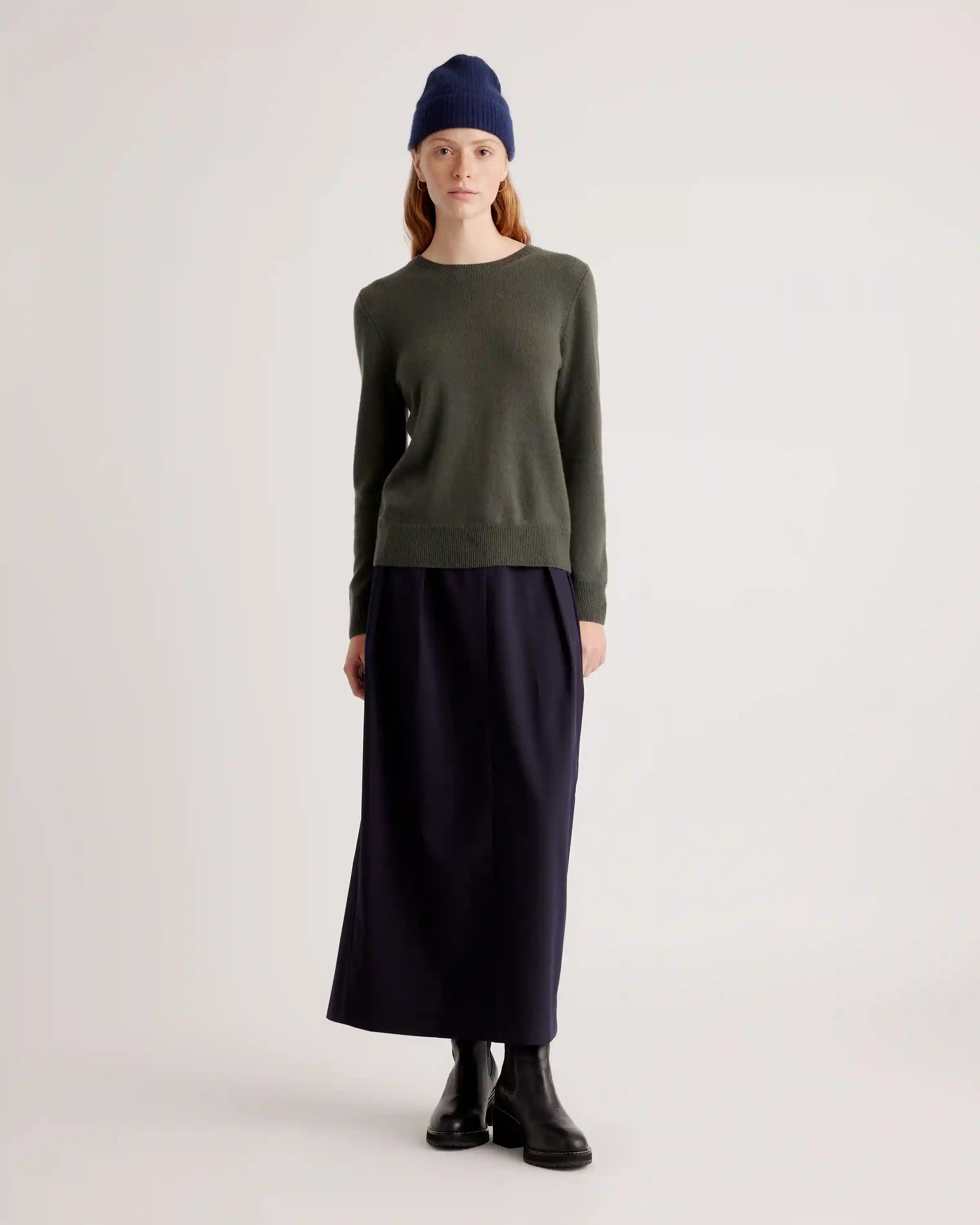 Mongolian Spring Cashmere Crewneck Sweater