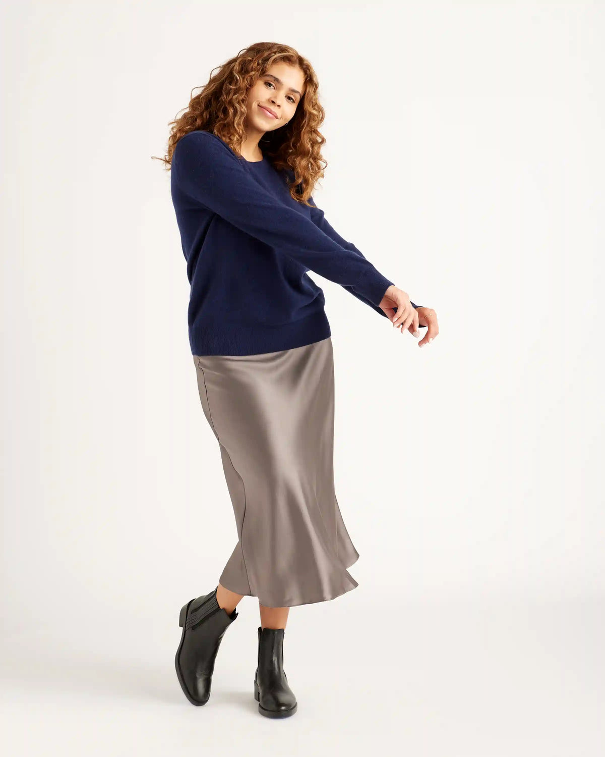 Mongolian Spring Cashmere Crewneck Sweater