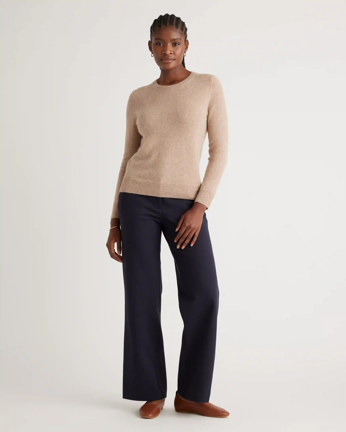 Mongolian Spring Cashmere Crewneck Sweater