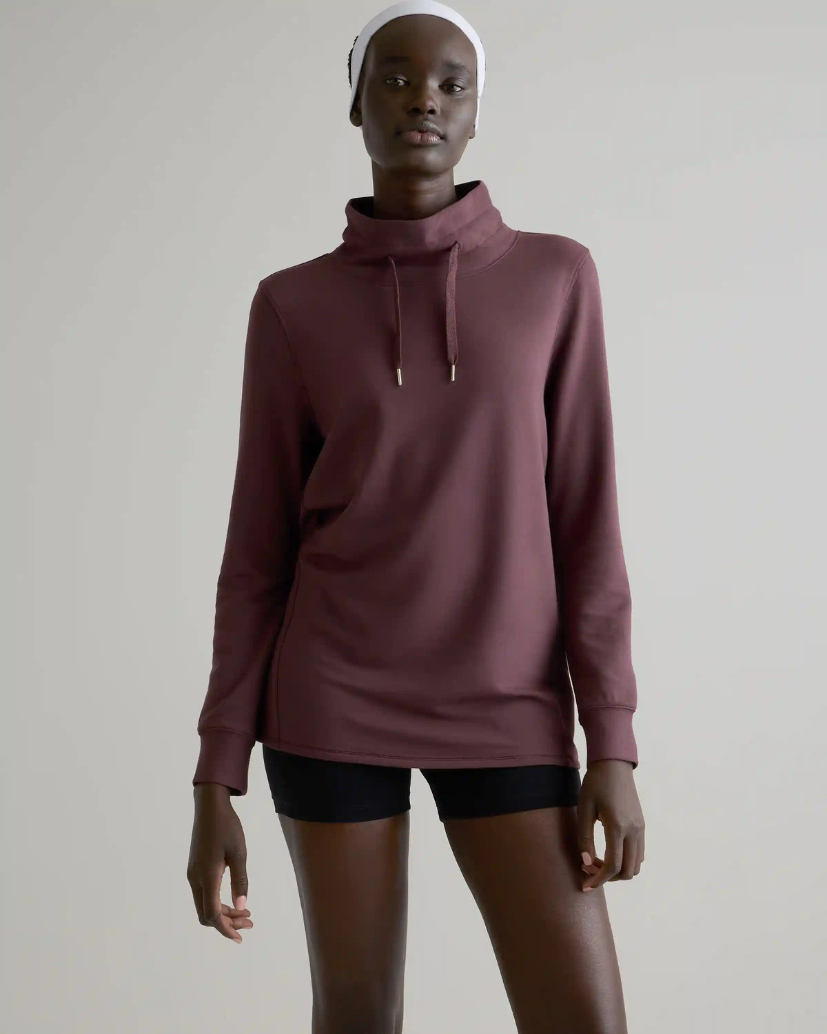 SuperSoft Fleece Mock Neck Pullover