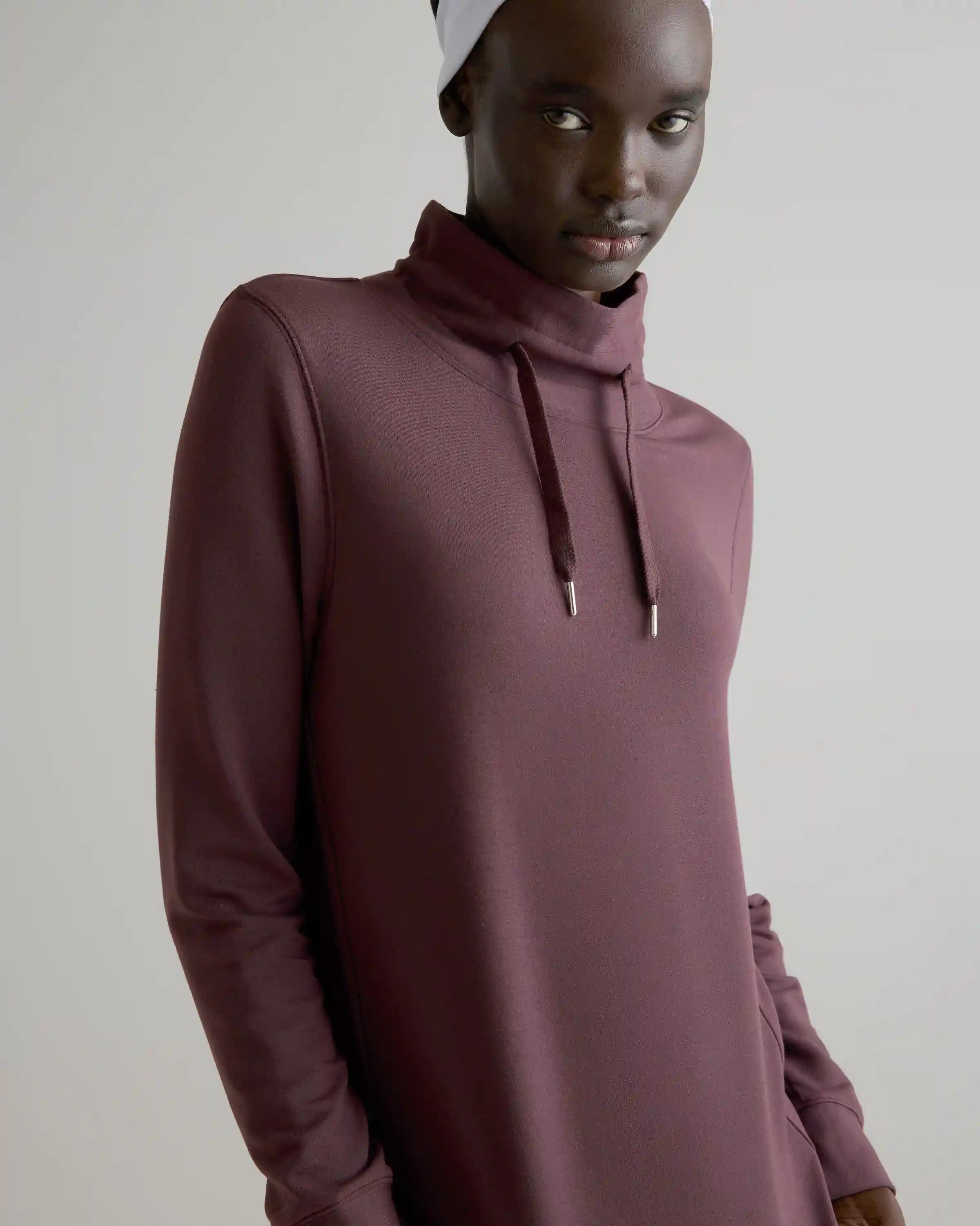 SuperSoft Fleece Mock Neck Pullover