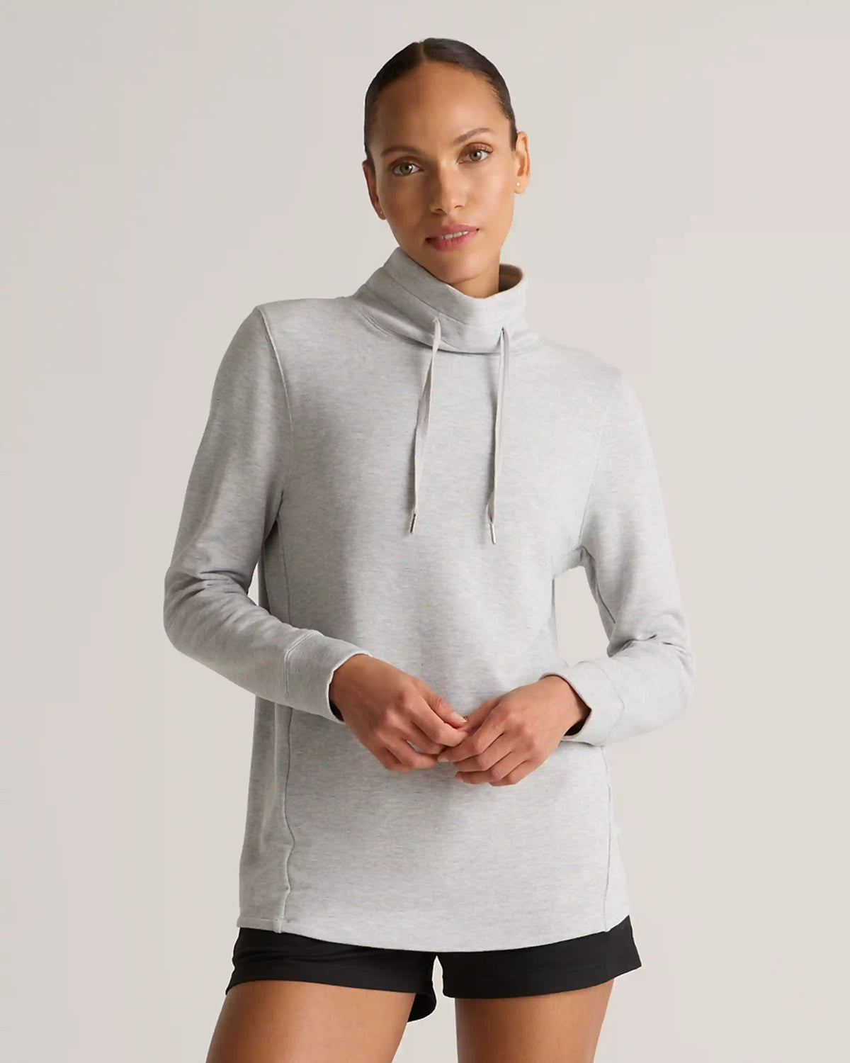 SuperSoft Fleece Mock Neck Pullover