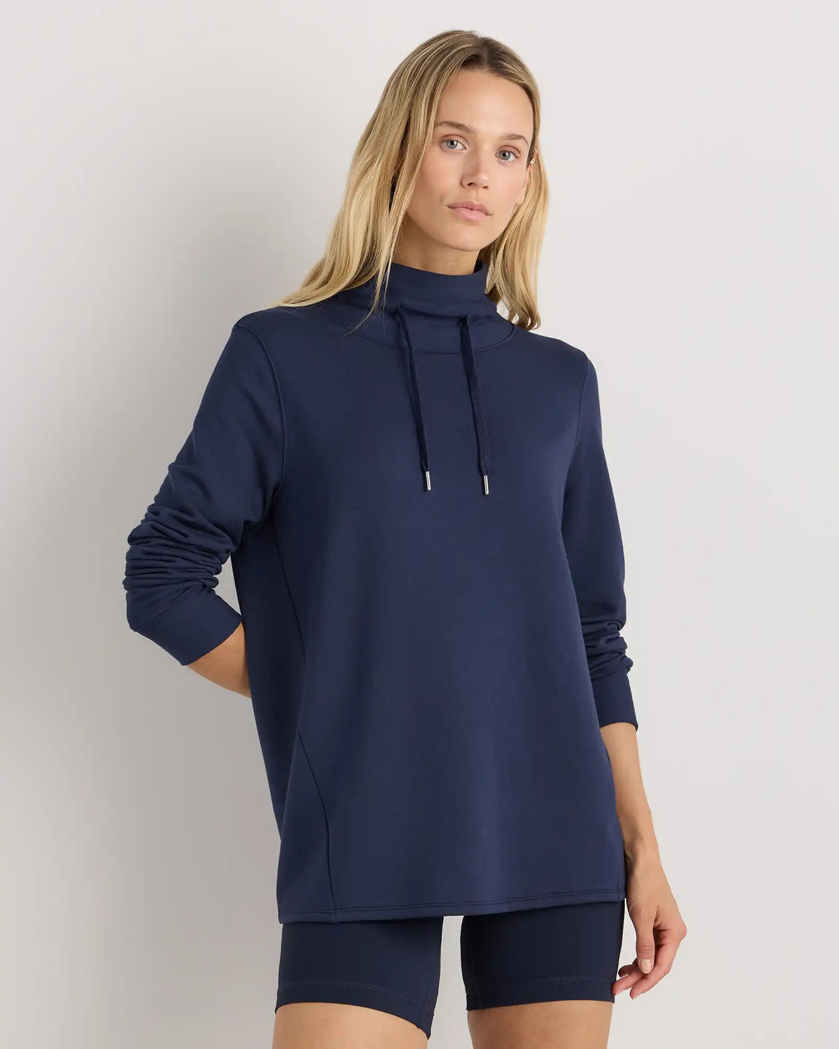 SuperSoft Fleece Mock Neck Pullover