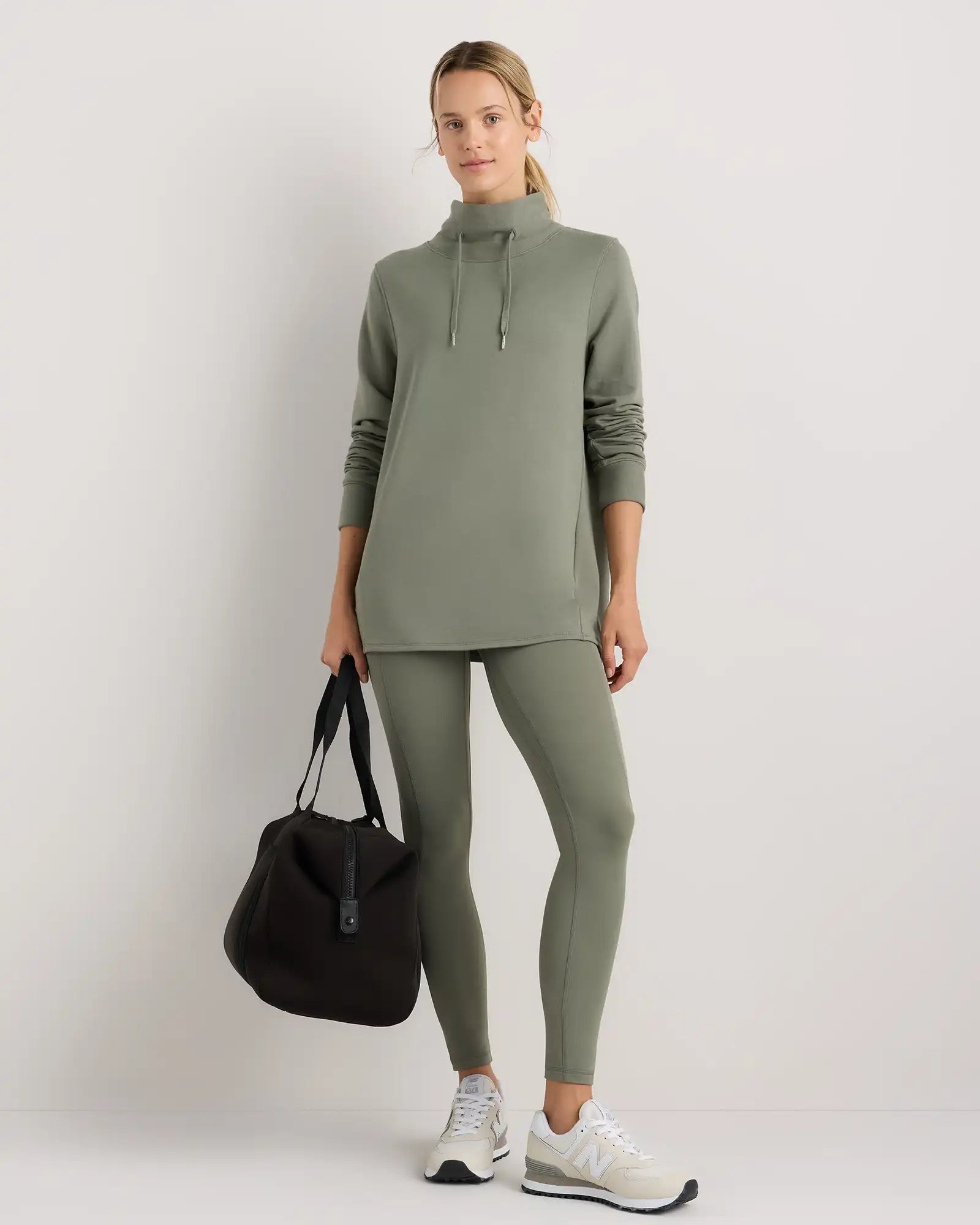 SuperSoft Fleece Mock Neck Pullover
