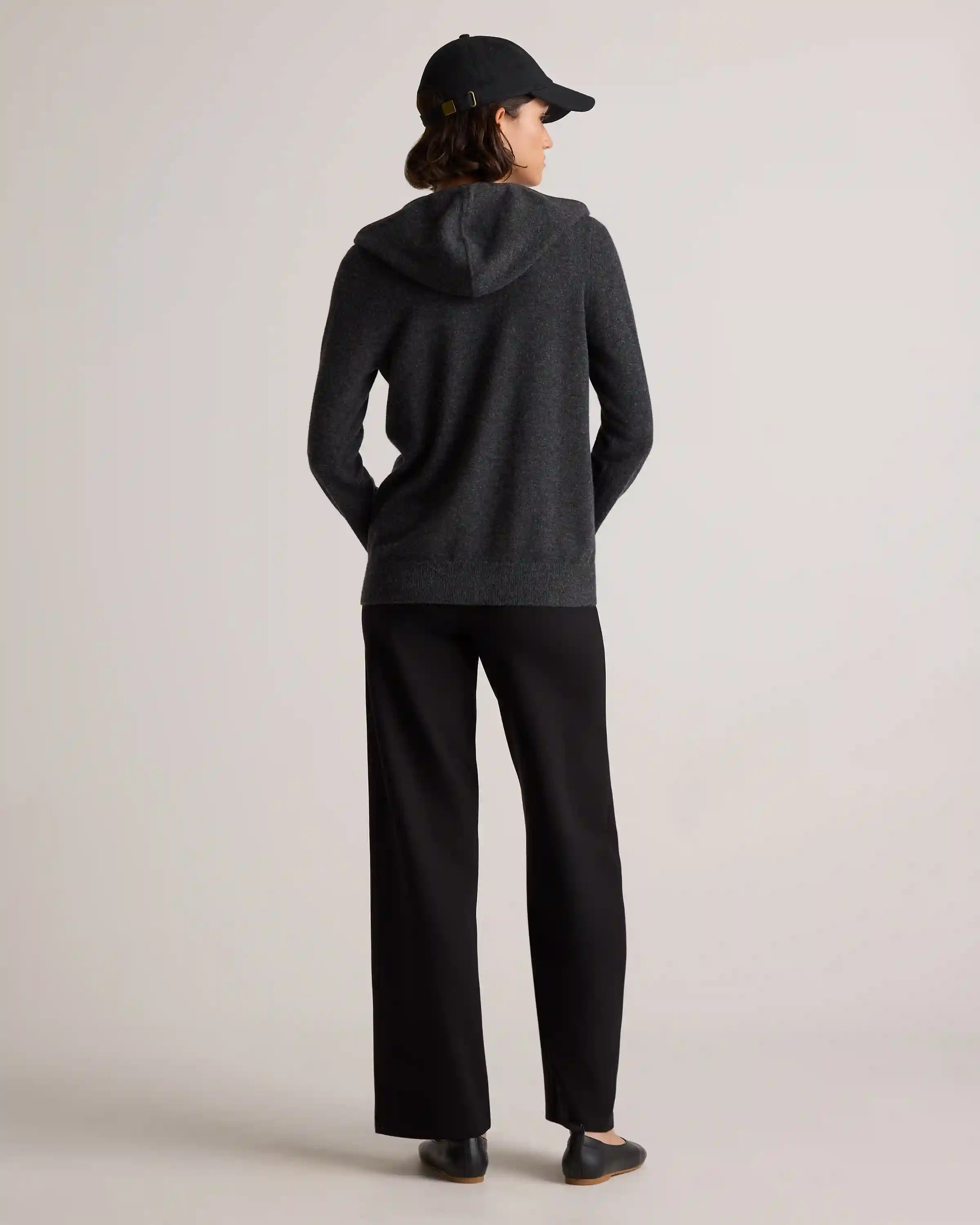 Mongolian Cashmere Full-Zip Hoodie