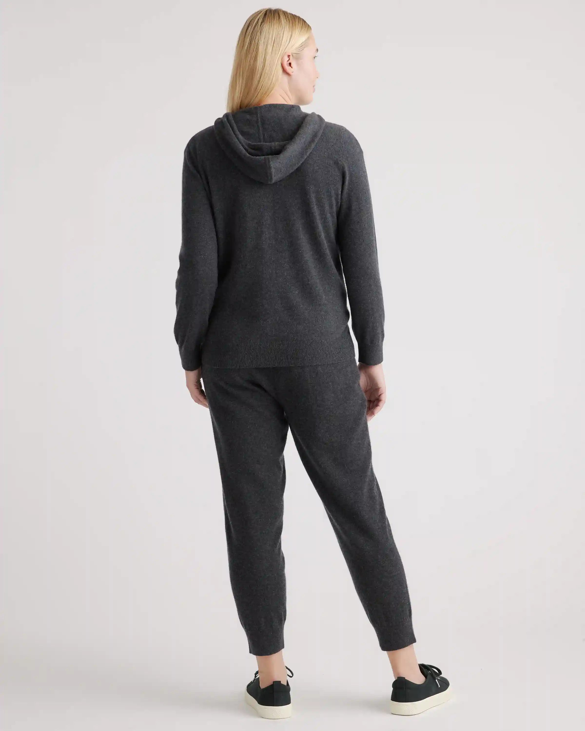 Mongolian Spring Cashmere Full-Zip Hoodie