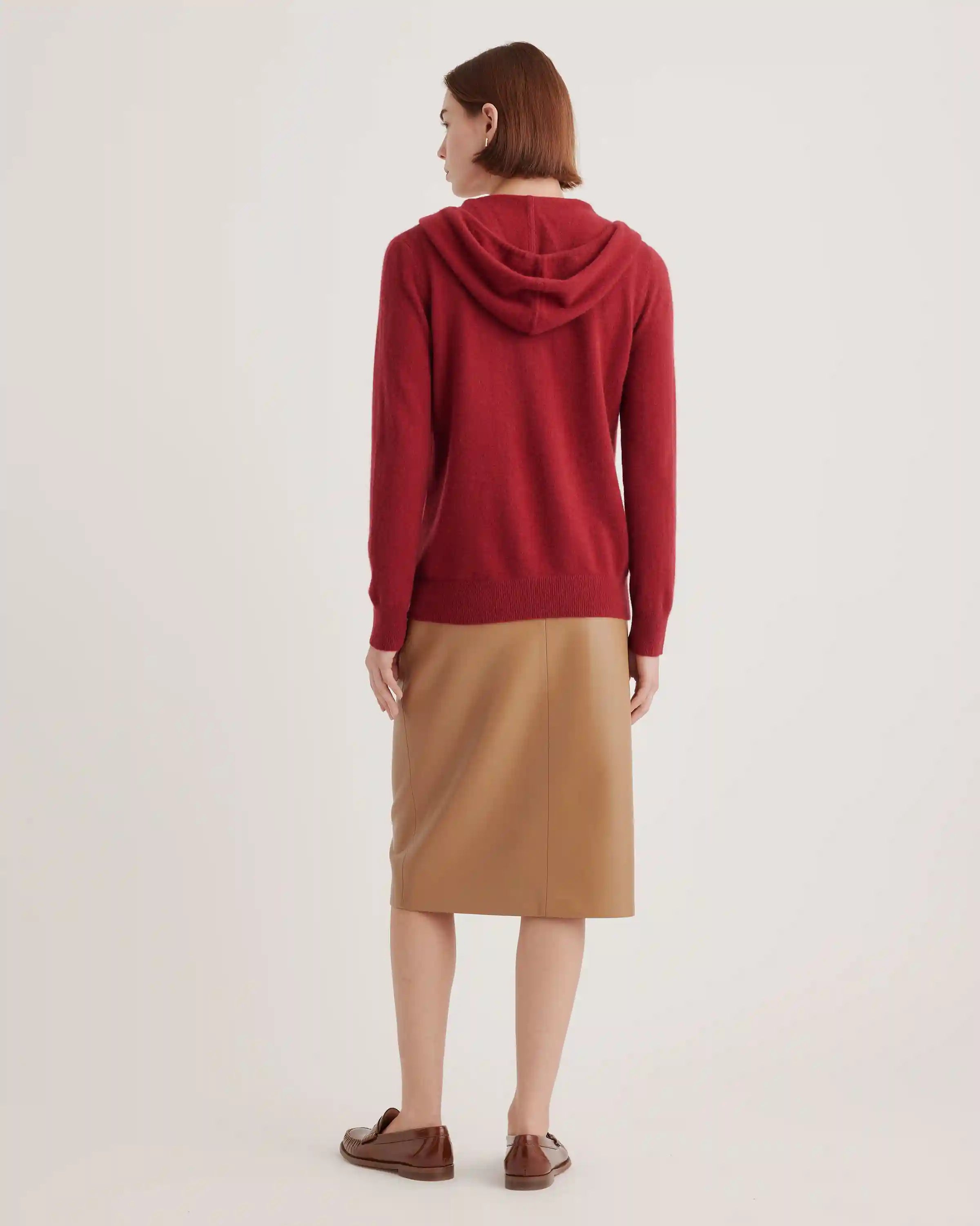 Mongolian Cashmere Full-Zip Hoodie