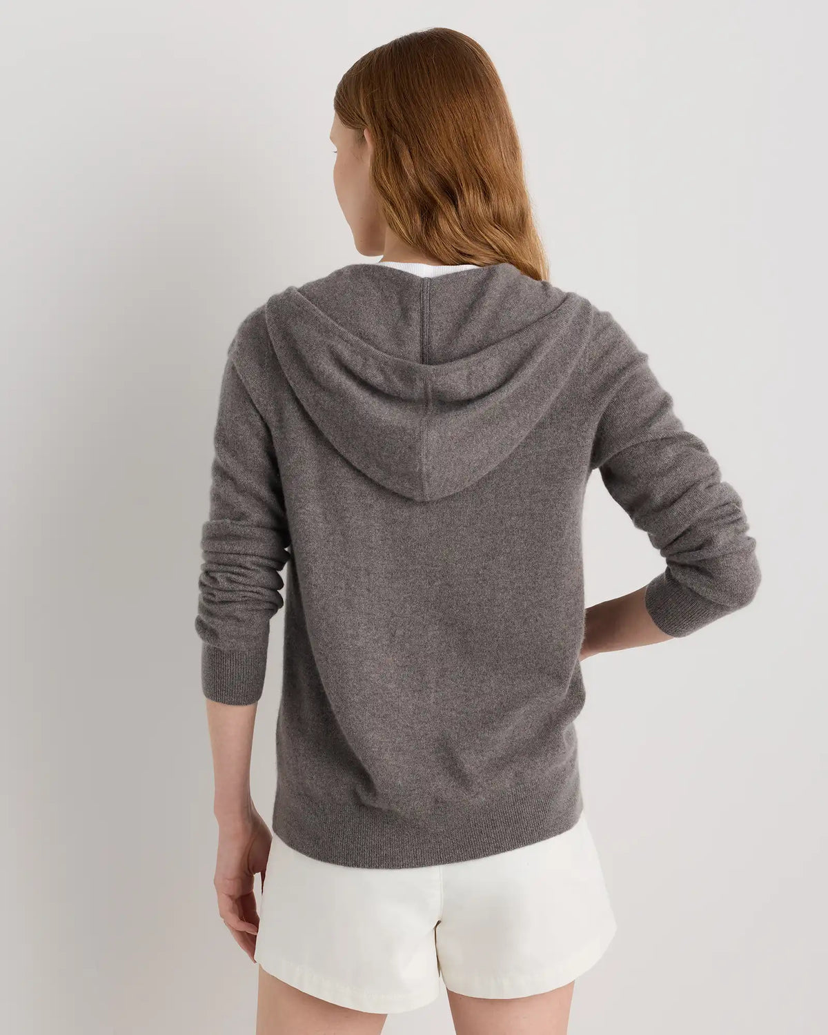 Mongolian Cashmere Full-Zip Hoodie