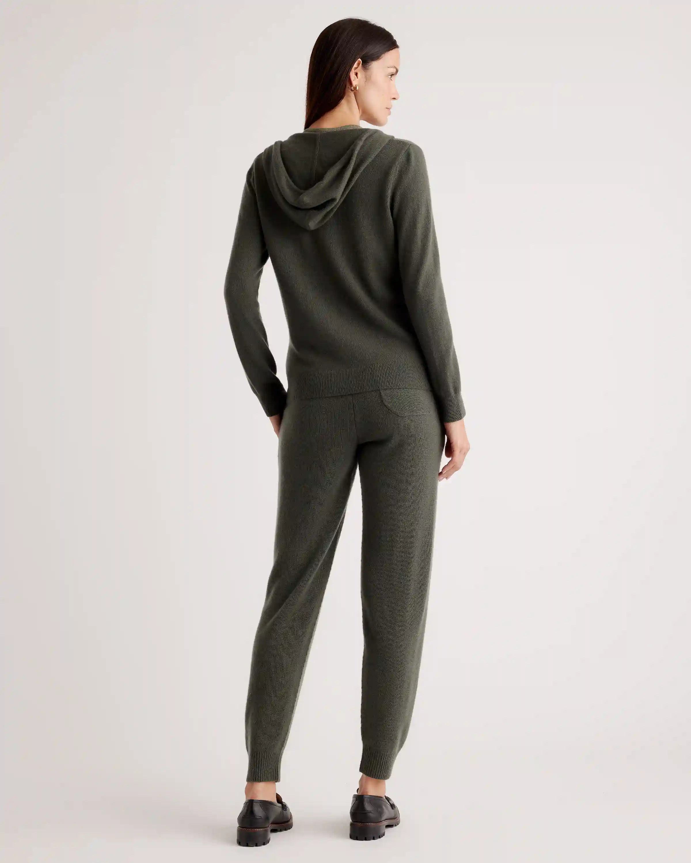 Mongolian Spring Cashmere Full-Zip Hoodie