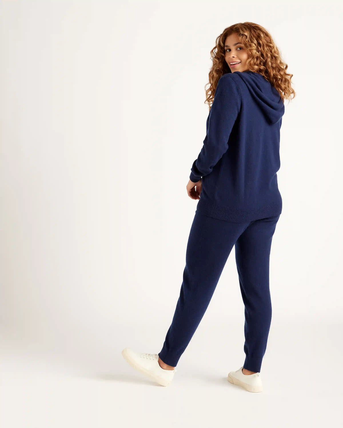 Mongolian Spring Cashmere Full-Zip Hoodie