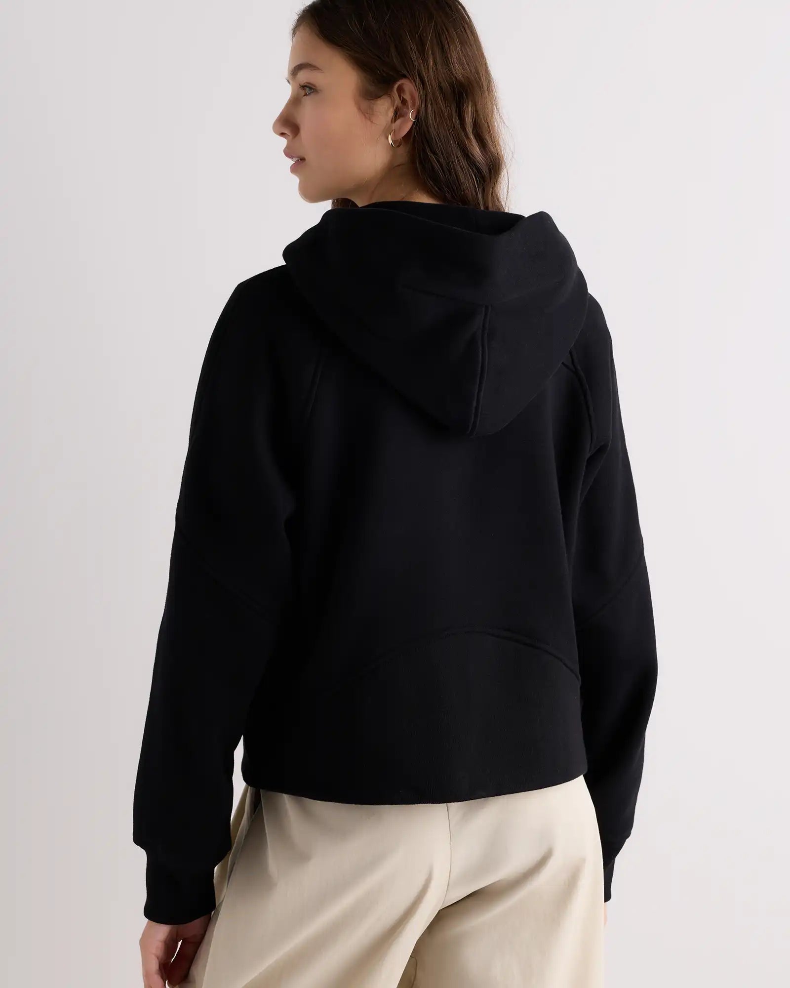Everyday Fleece Cropped Half Zip Hoodie