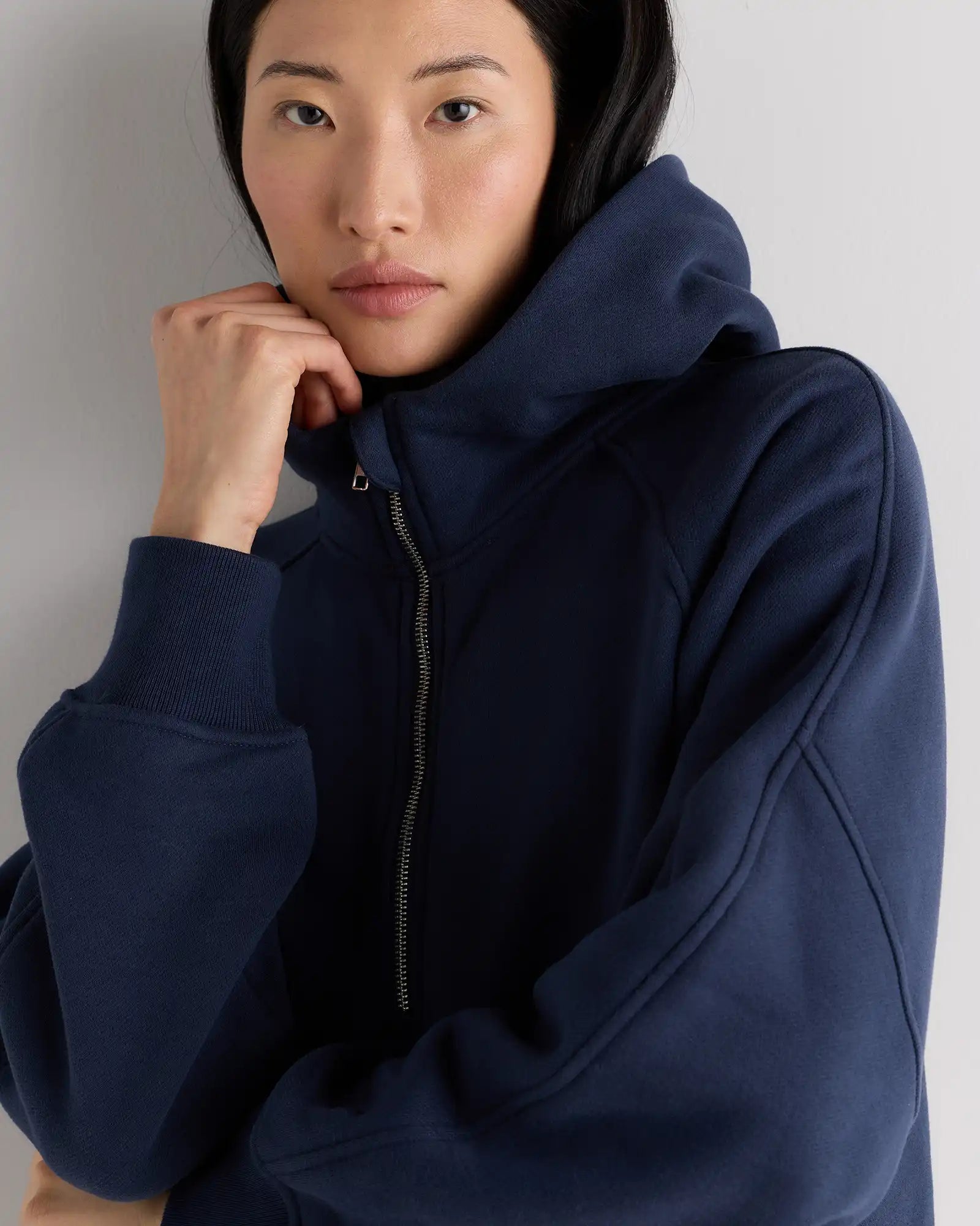 Everyday Fleece Cropped Half Zip Hoodie