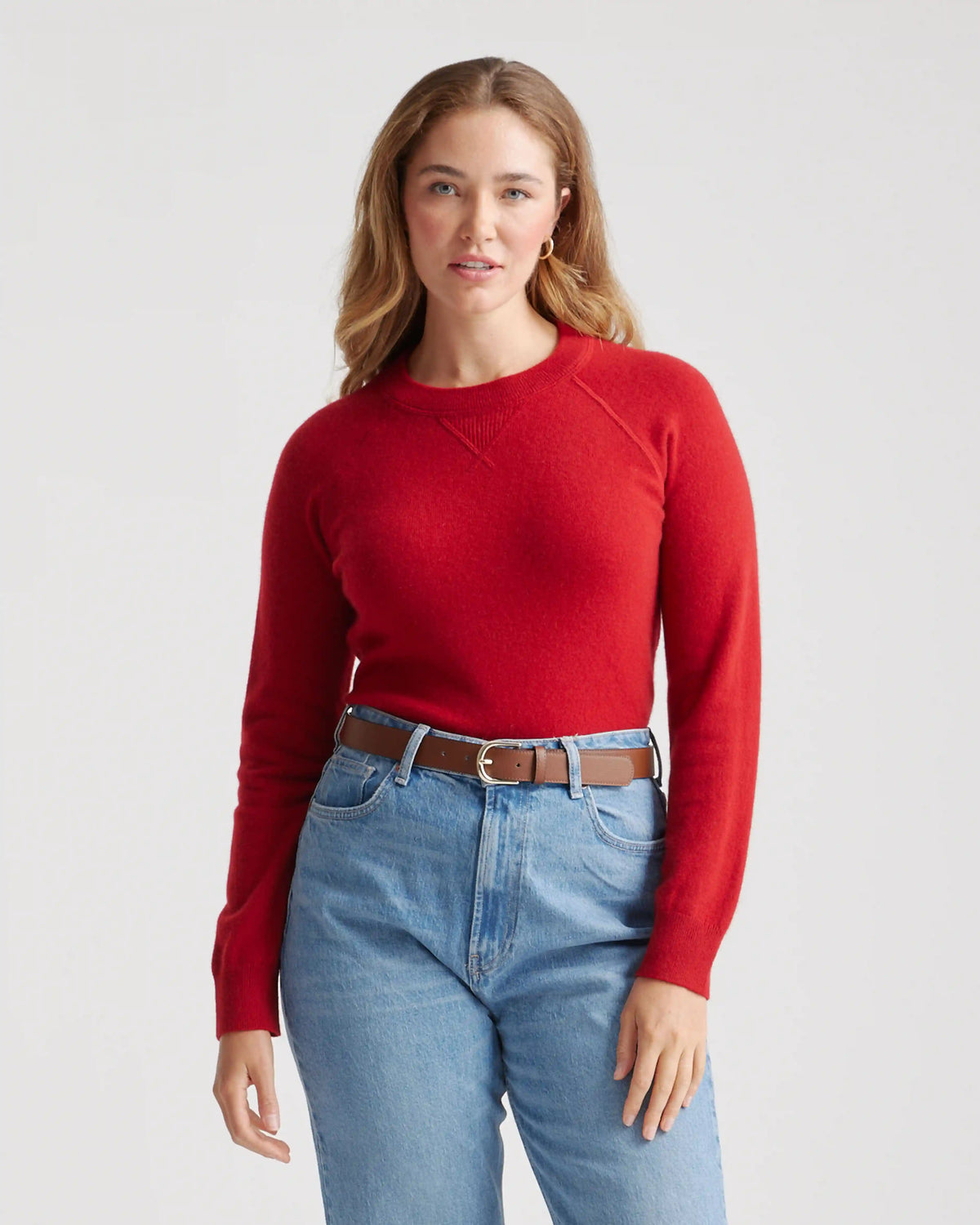 Mongolian Shrunken Cashmere Sweatshirt