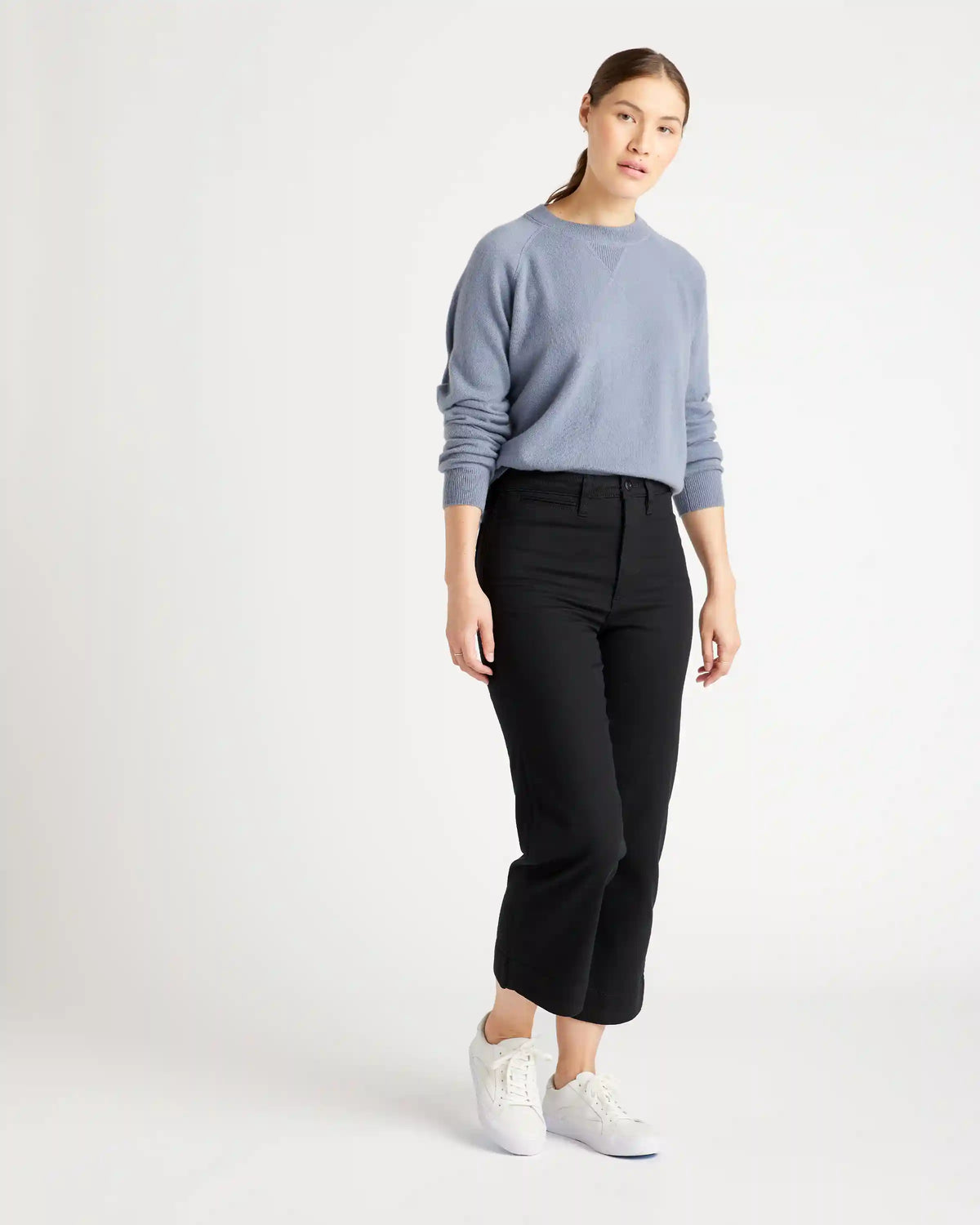 Mongolian Shrunken Cashmere Sweatshirt
