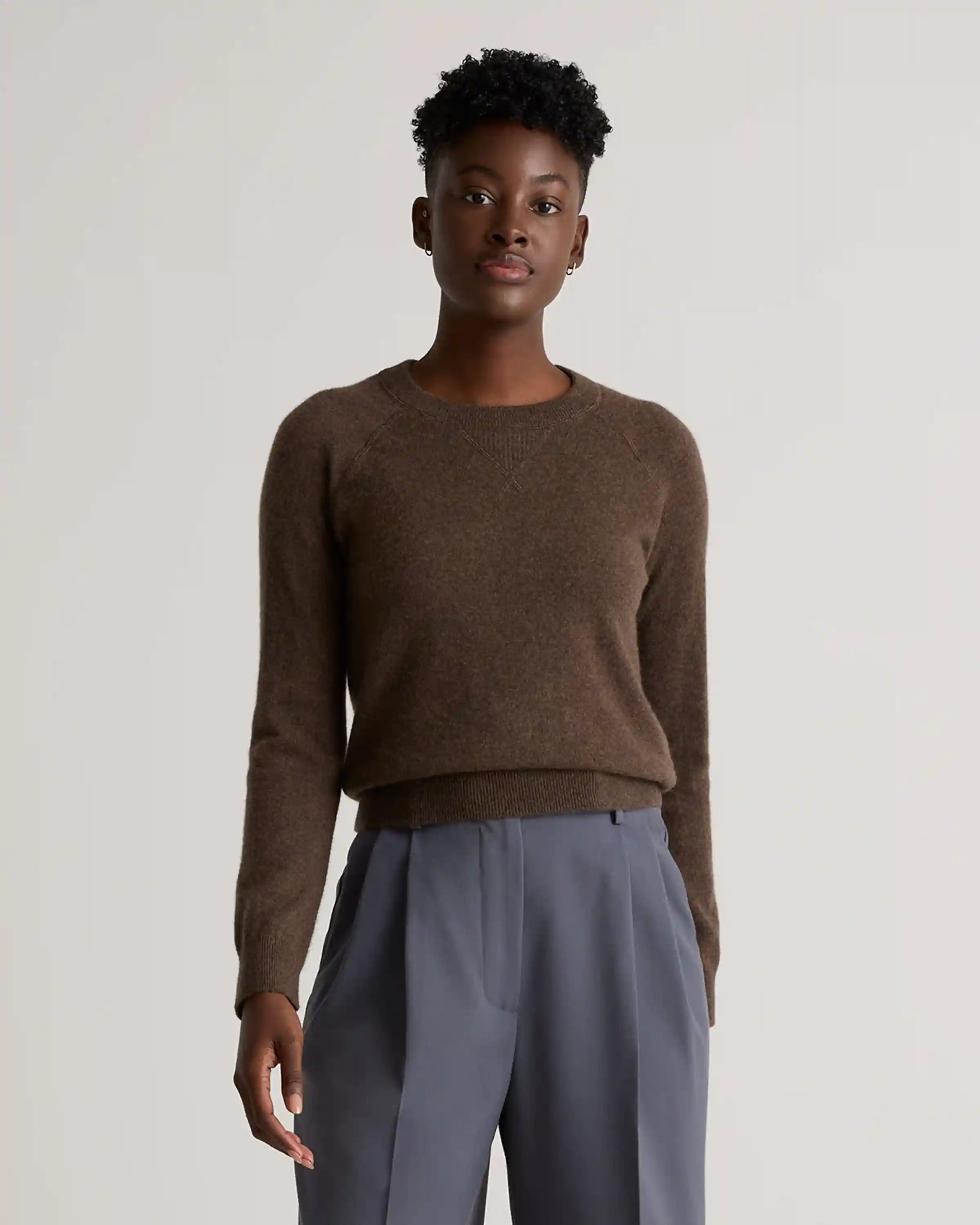 Mongolian Shrunken Cashmere Sweatshirt